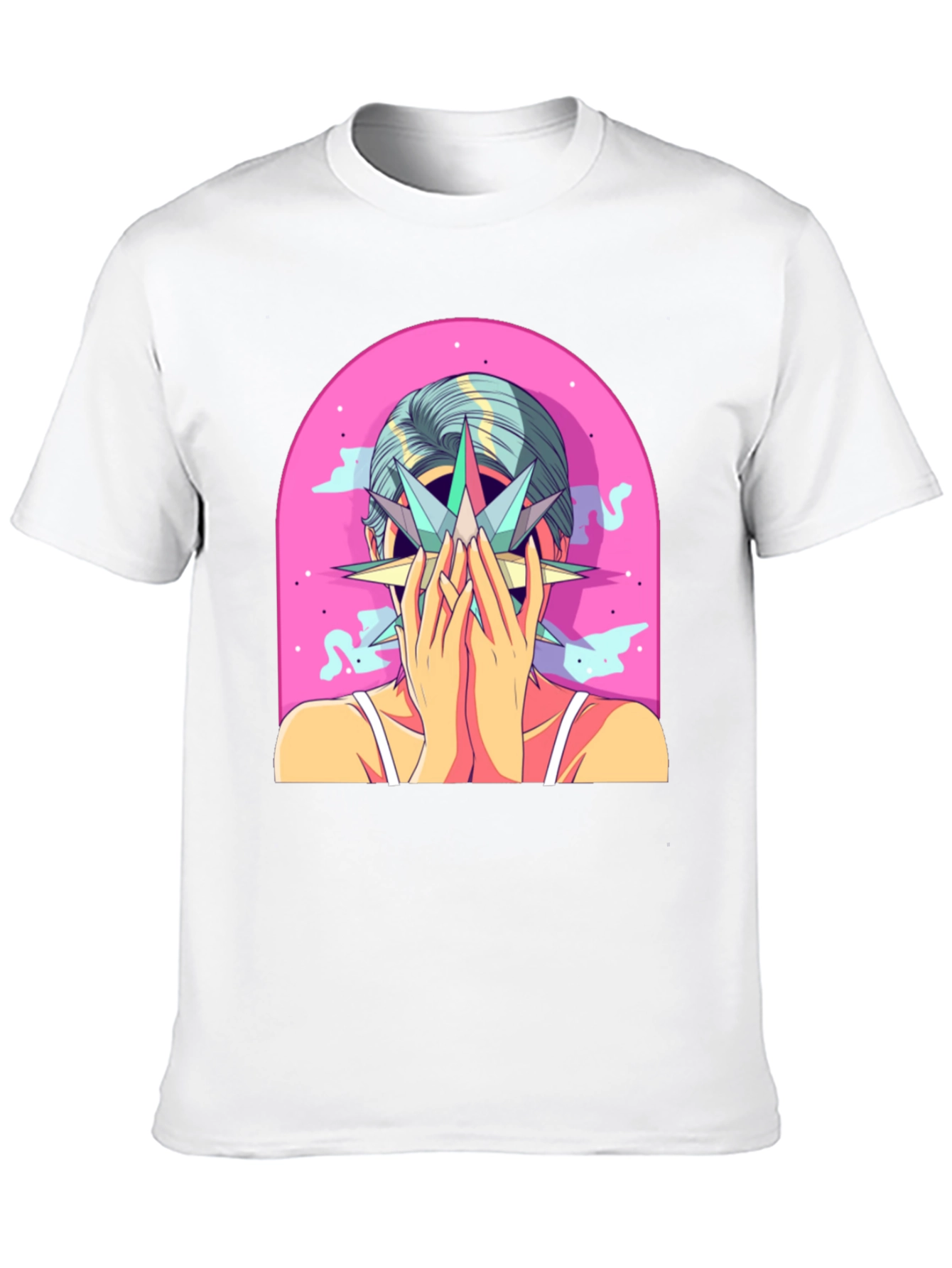 Abstract Graphic Tee - Artistic Print T-Shirt