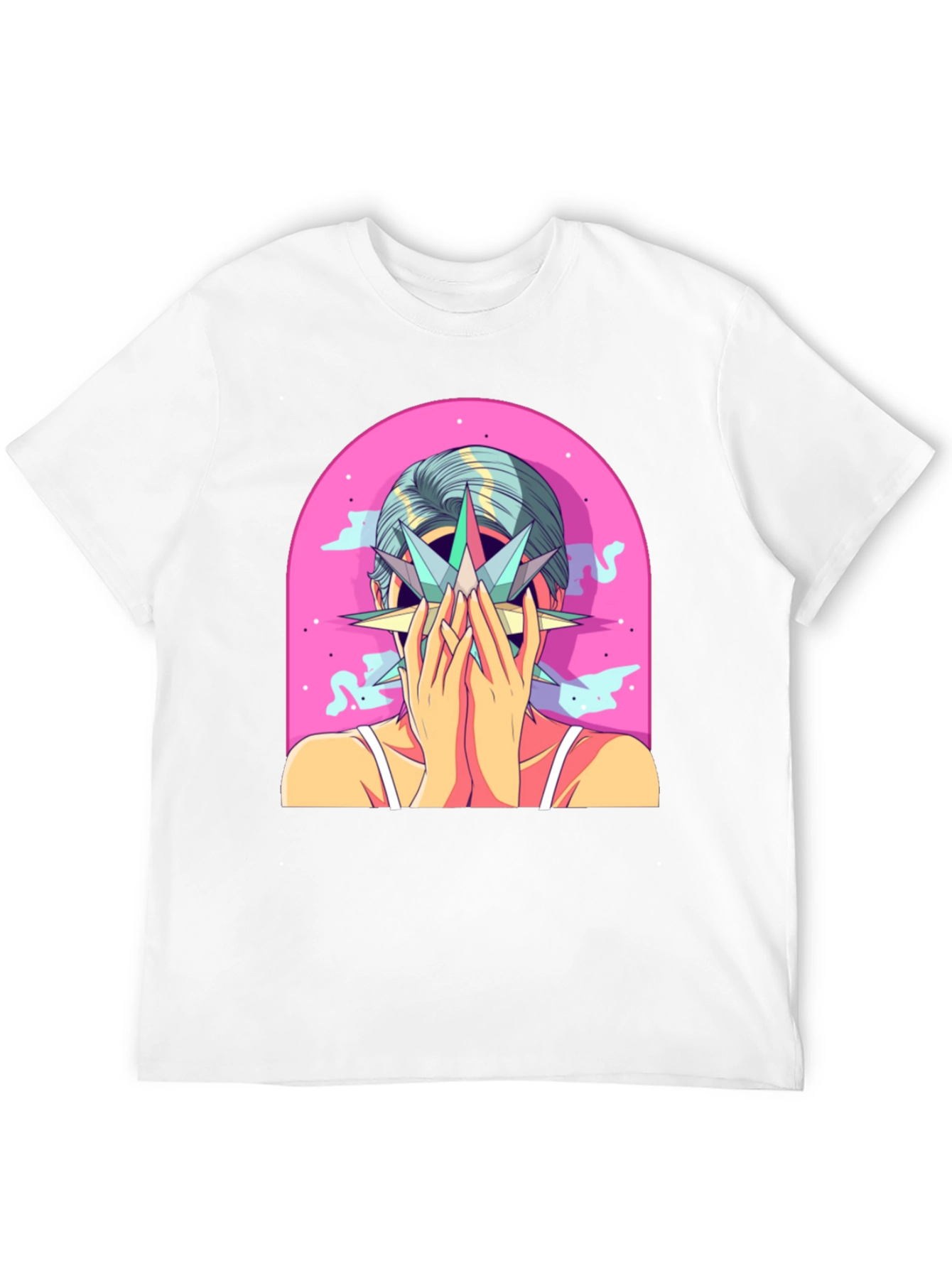 Abstract Graphic Tee - Artistic Print T-Shirt