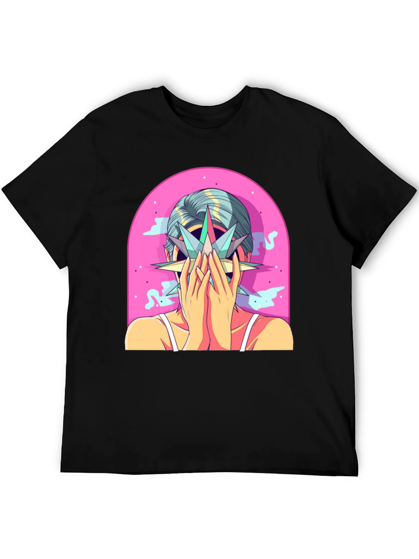 Abstract Graphic Tee - Artistic Print T-Shirt