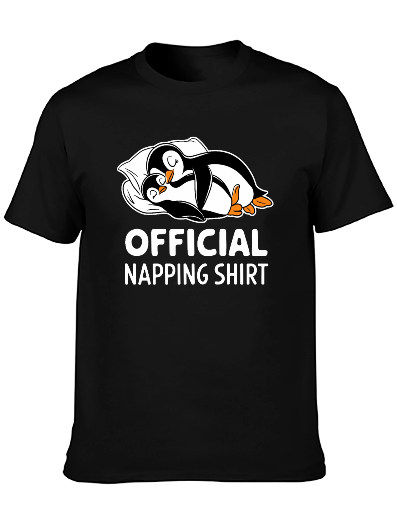 Official Napping Shirt: Cute Penguin Sleep Tee
