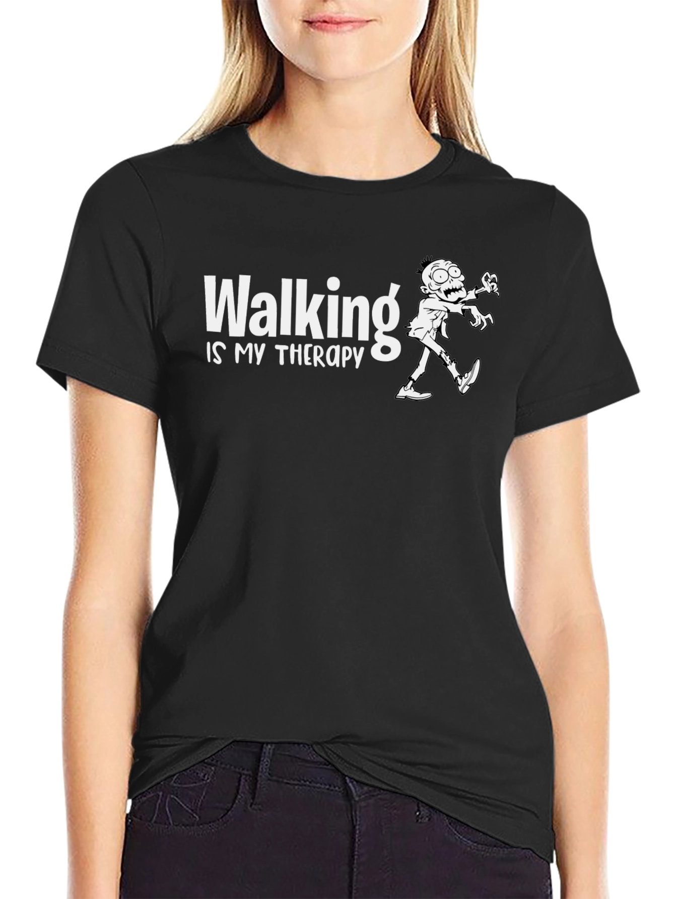 Walking Is My Therapy Graphic T-Shirt