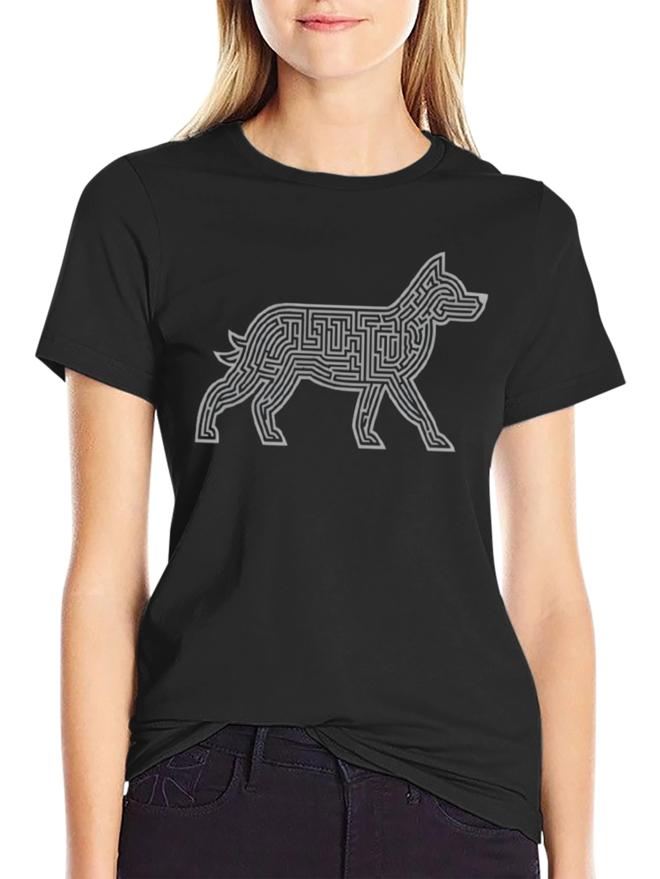 Dog Maze T-Shirt - Solve the Canine Conundrum!