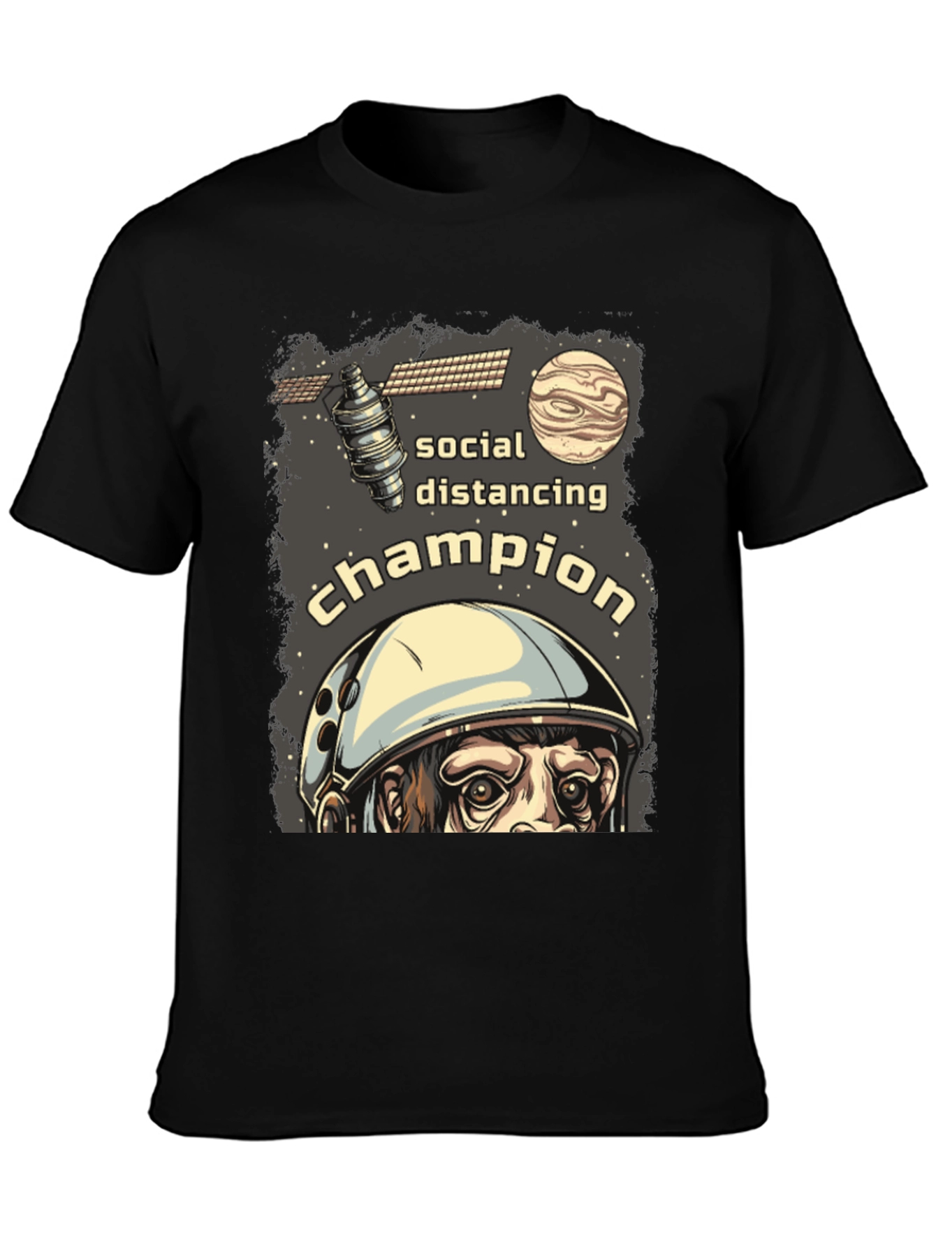 Social Distancing Champion Graphic T-Shirt