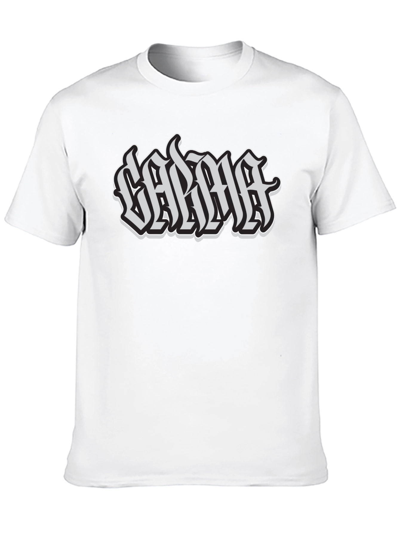 Calma Graphic Tee - Black Cotton T-Shirt