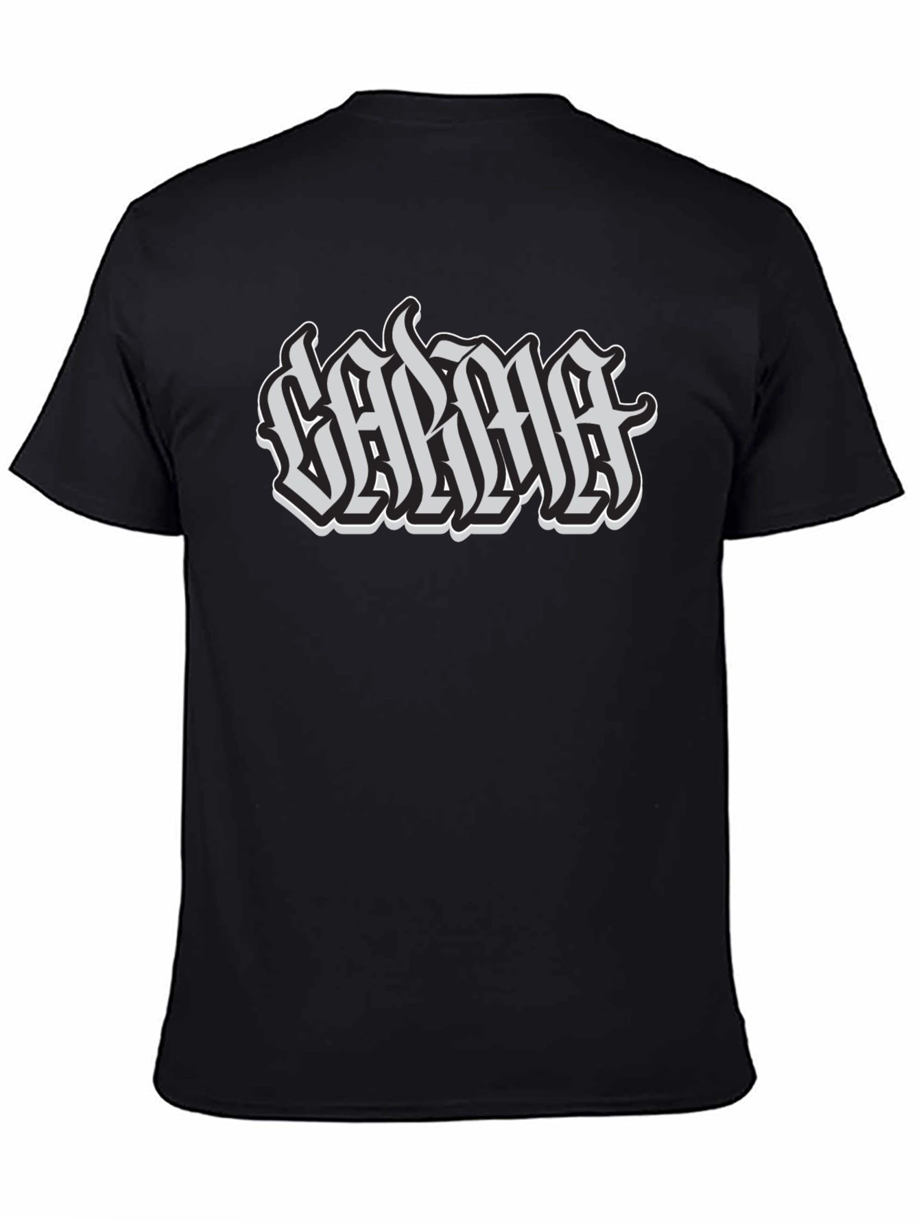 Calma Graphic Tee - Black Cotton T-Shirt