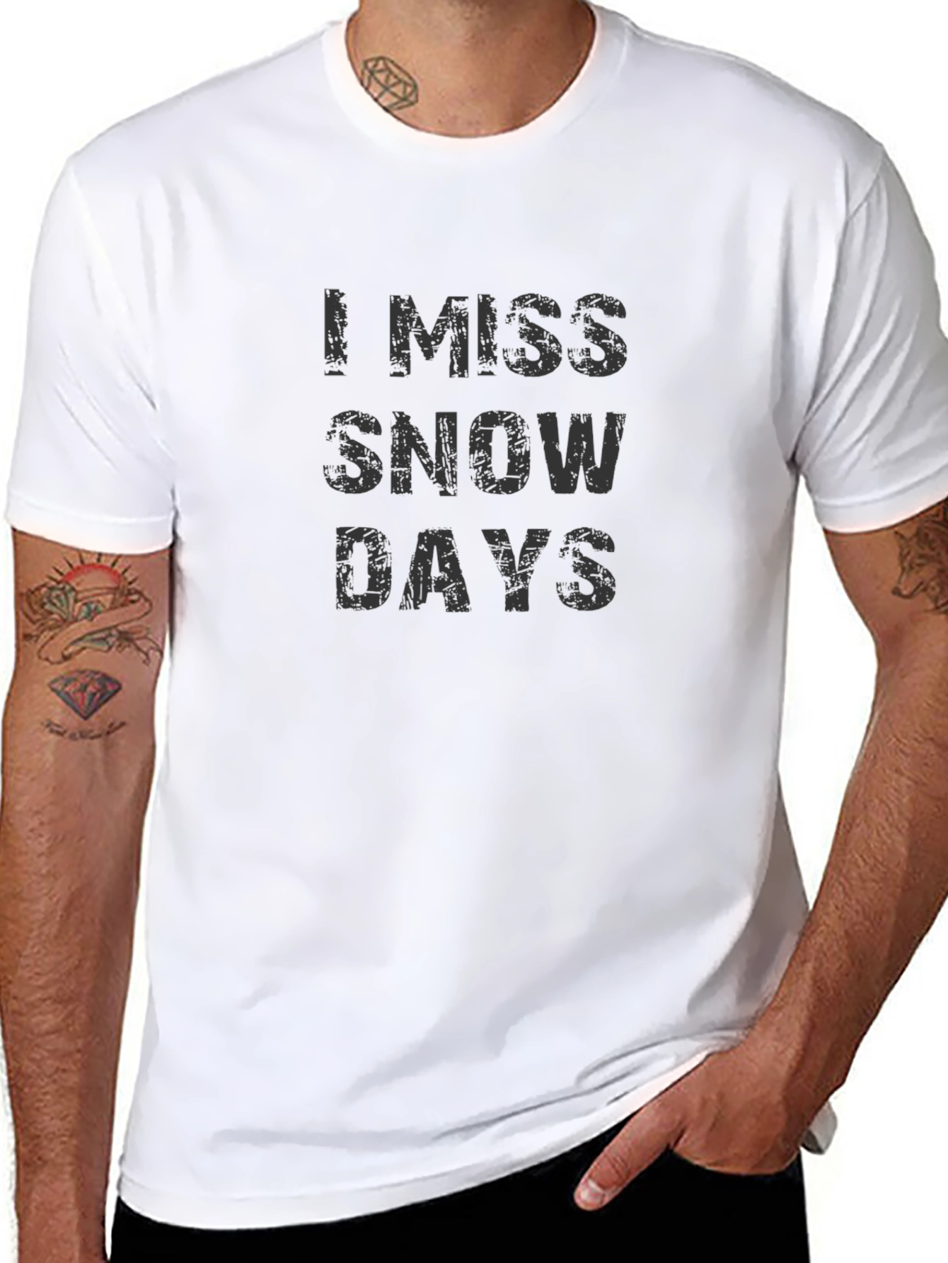 I Miss Snow Days Graphic T-Shirt