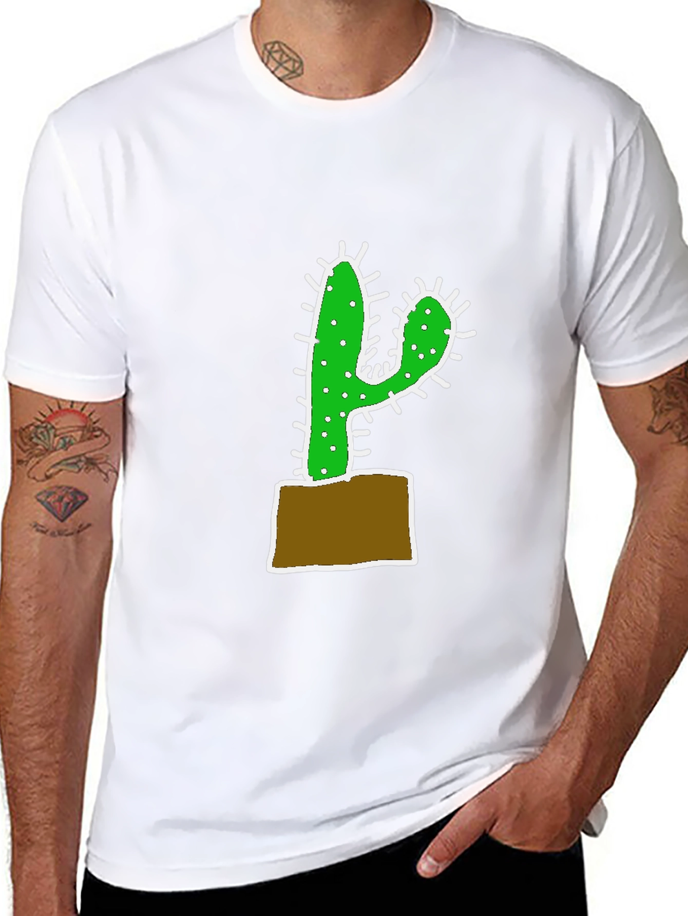 Cactus Potted Plant Graphic Tee