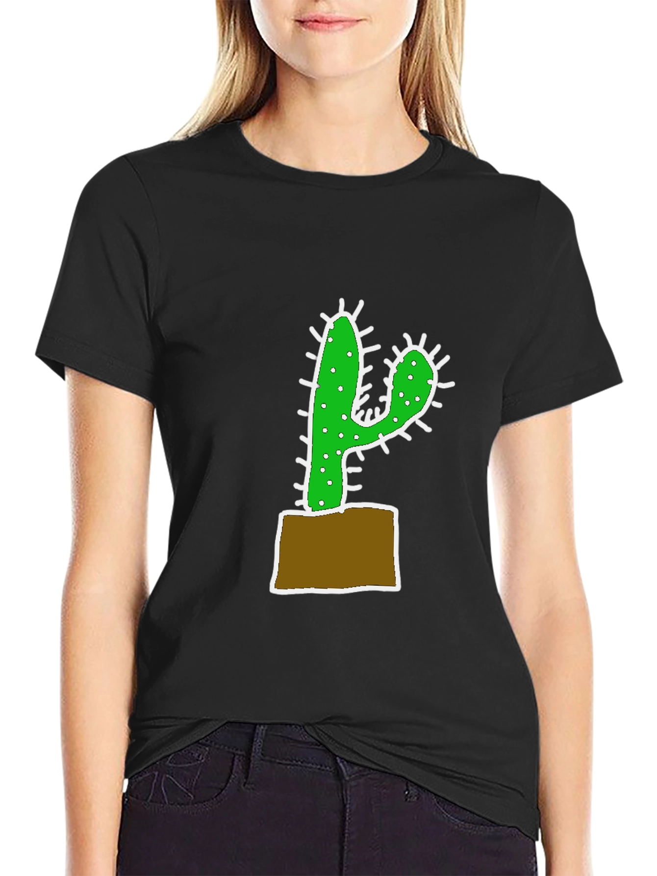 Cactus Potted Plant Graphic Tee