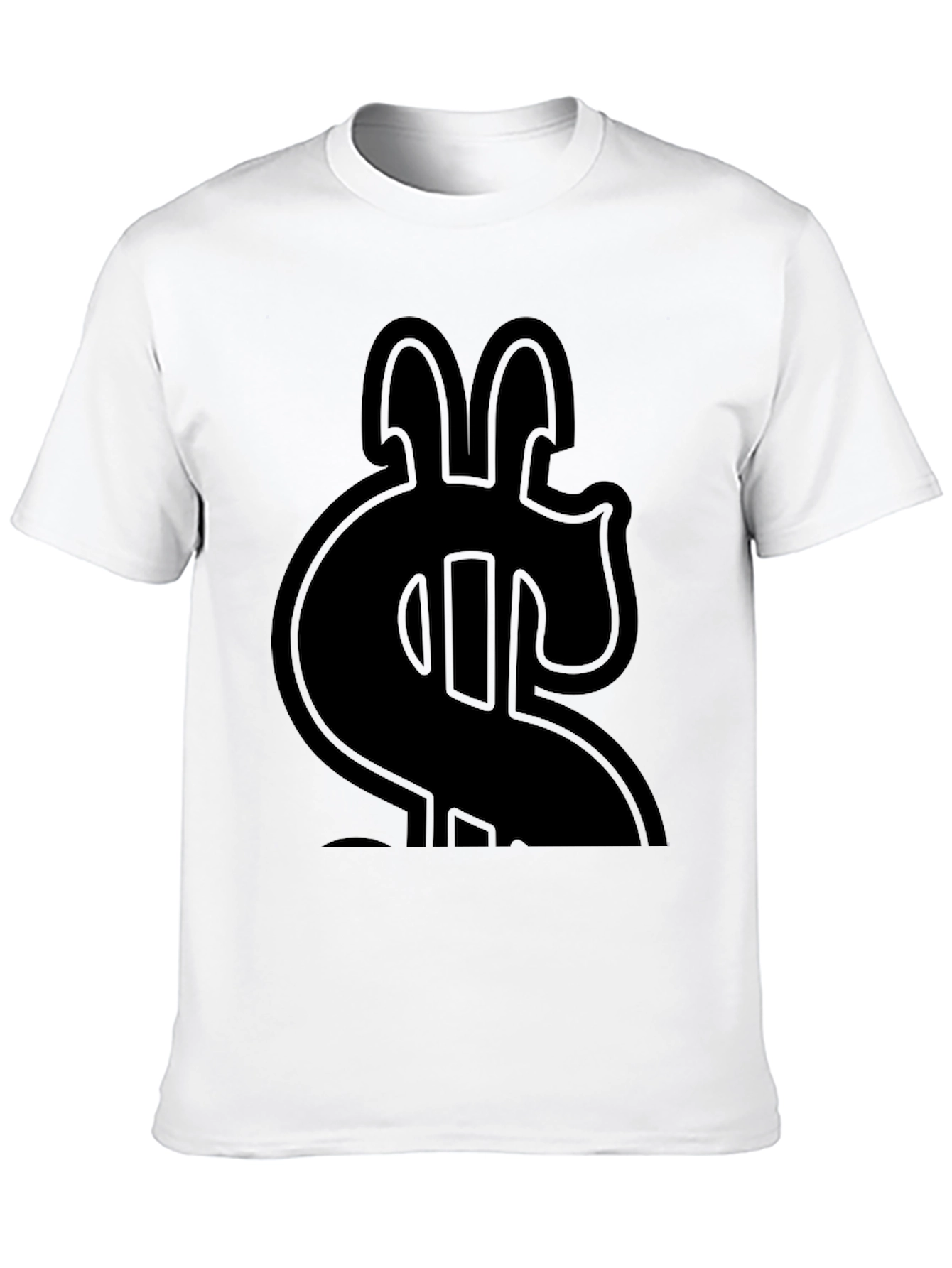 Bold Dollar Sign Graphic Tee - Black