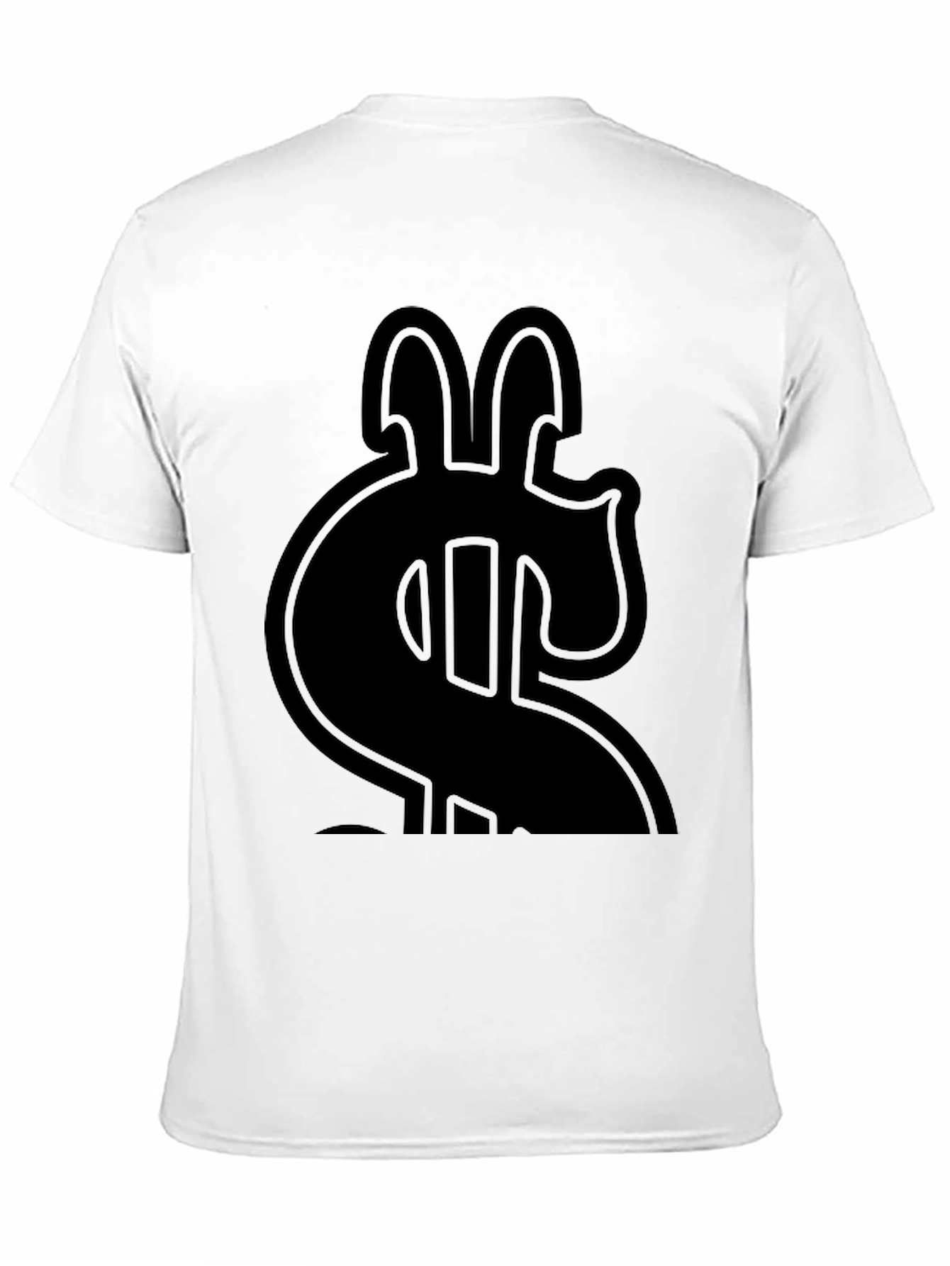 Bold Dollar Sign Graphic Tee - Black