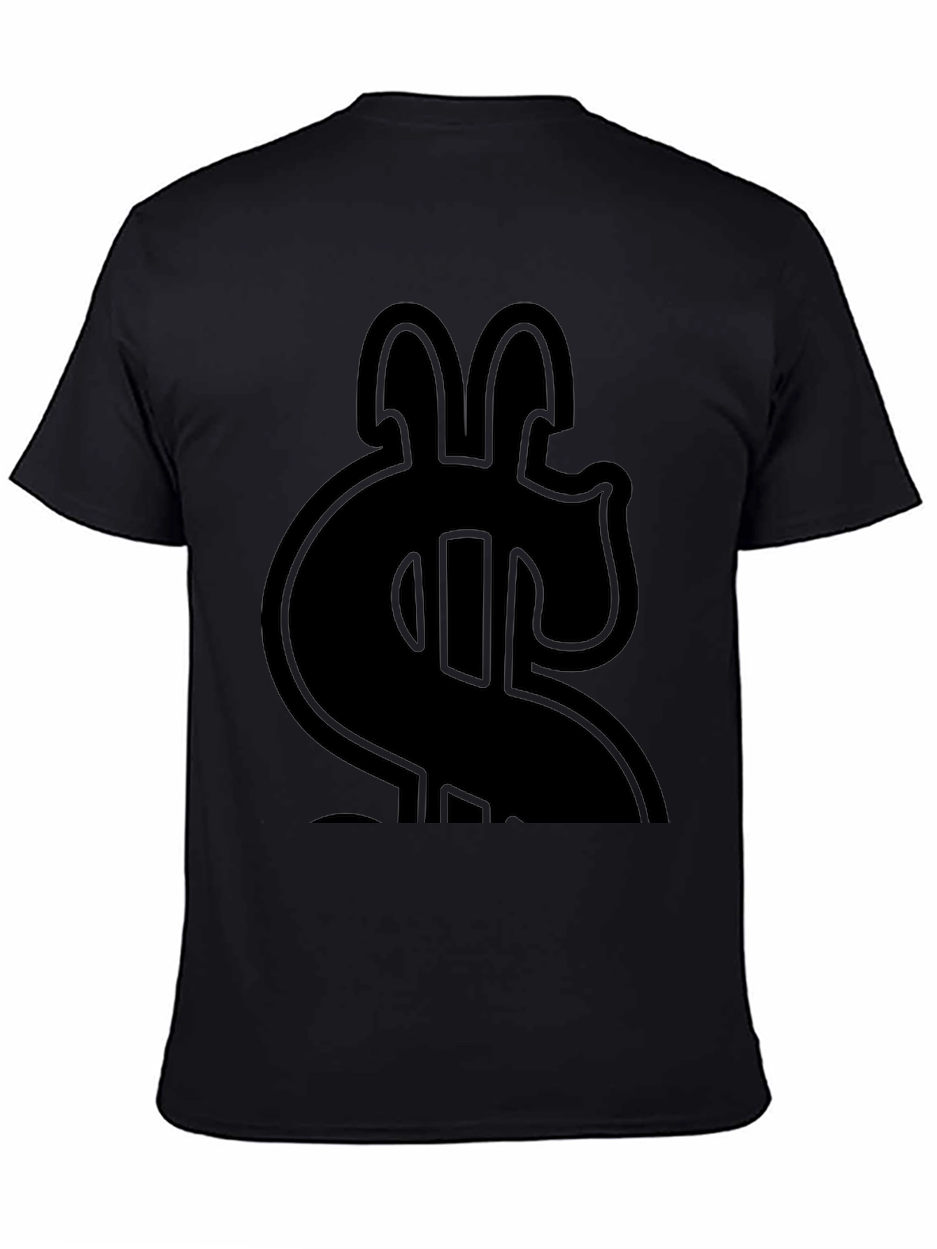 Bold Dollar Sign Graphic Tee - Black