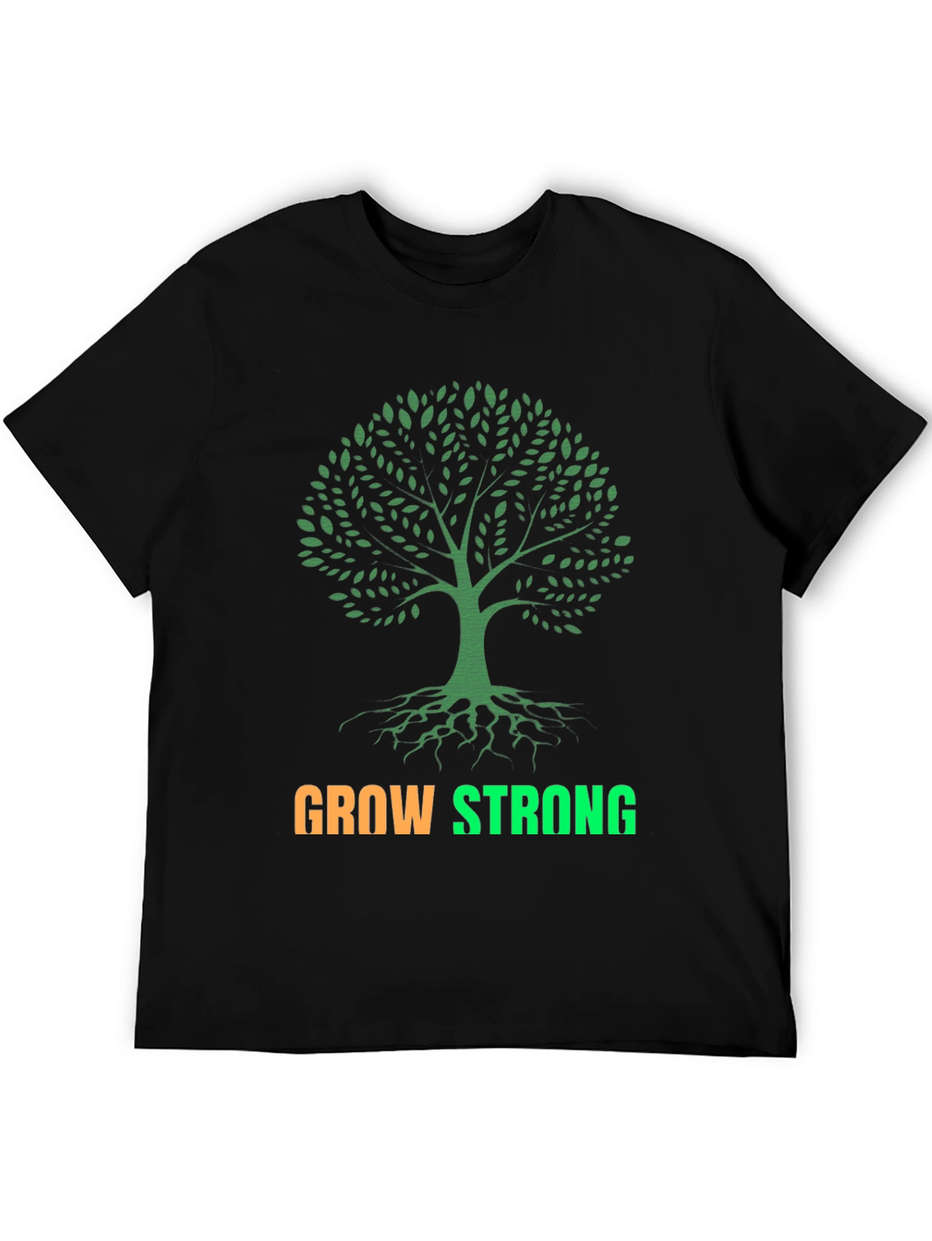 Grow Strong Tree Graphic T-Shirt