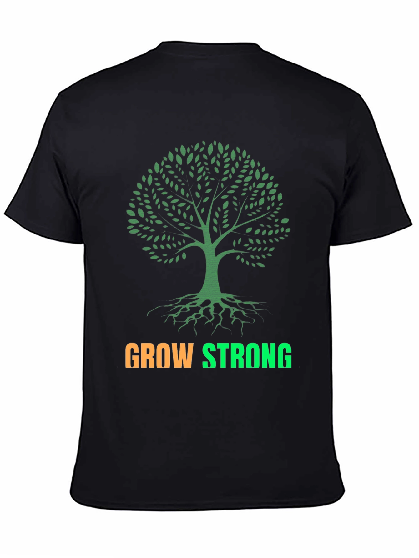 Grow Strong Tree Graphic T-Shirt