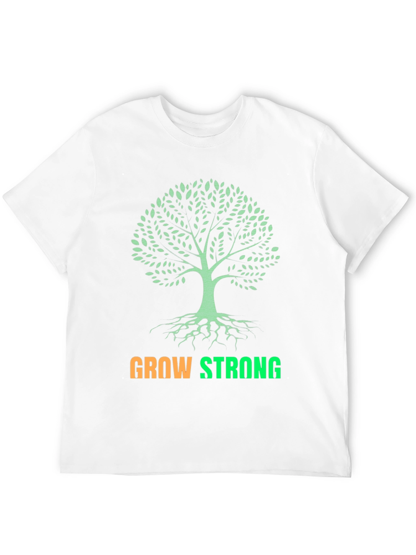 Grow Strong Tree Graphic T-Shirt