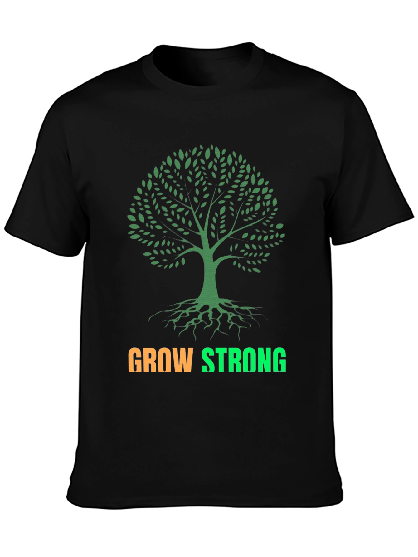 Grow Strong Tree Graphic T-Shirt