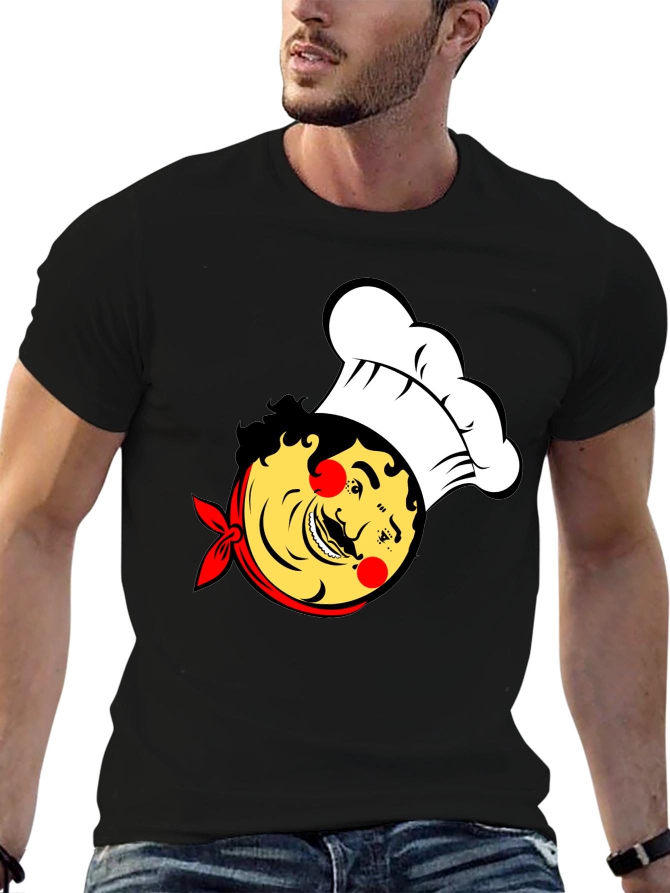 Chef Cartoon Graphic T-Shirt