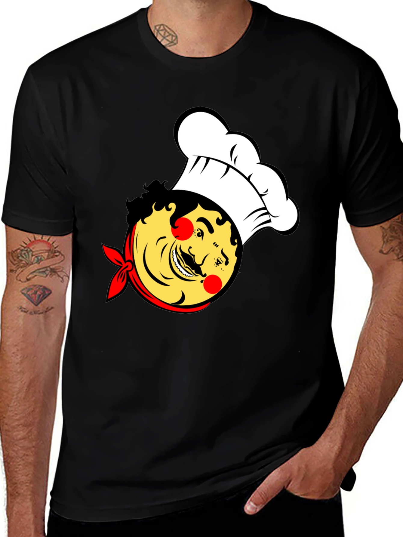 Chef Cartoon Graphic T-Shirt