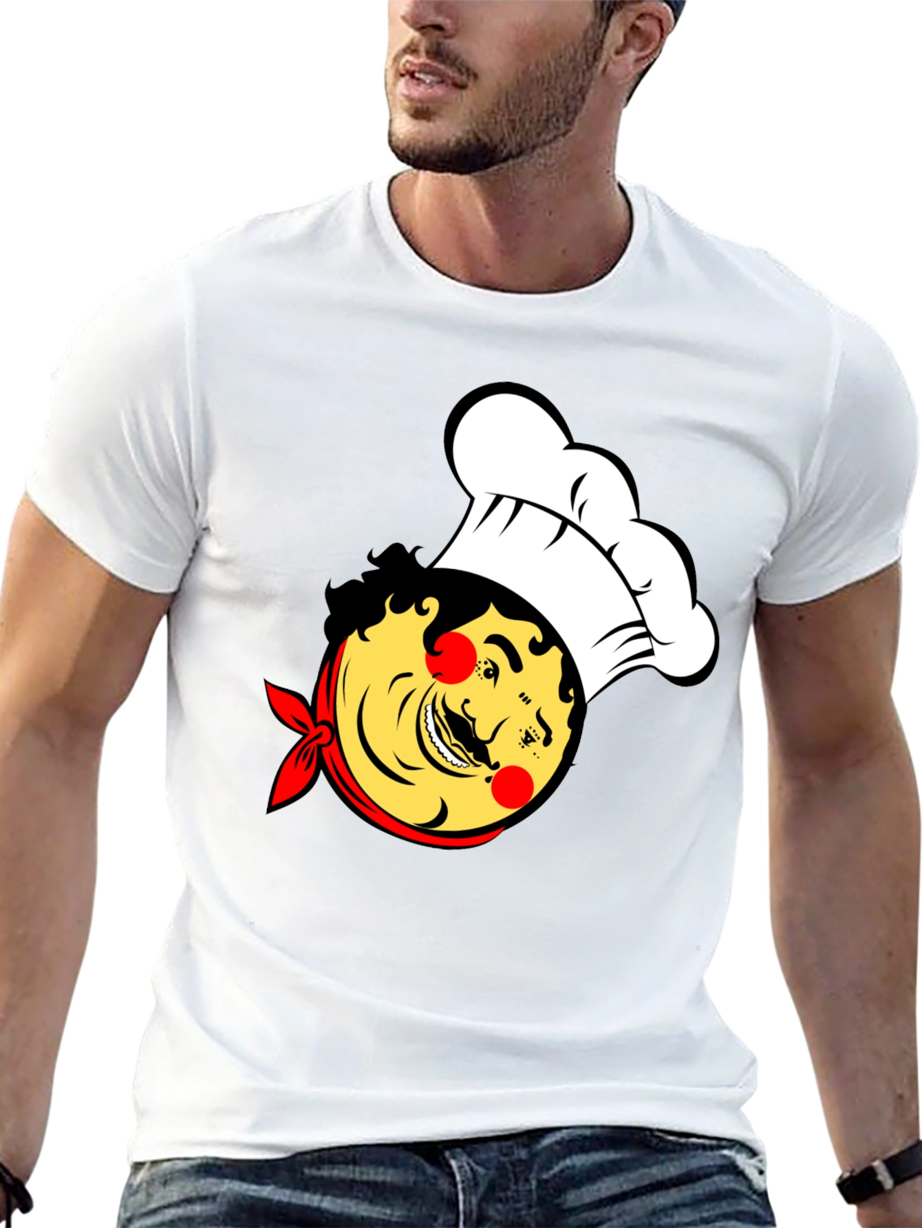 Chef Cartoon Graphic T-Shirt