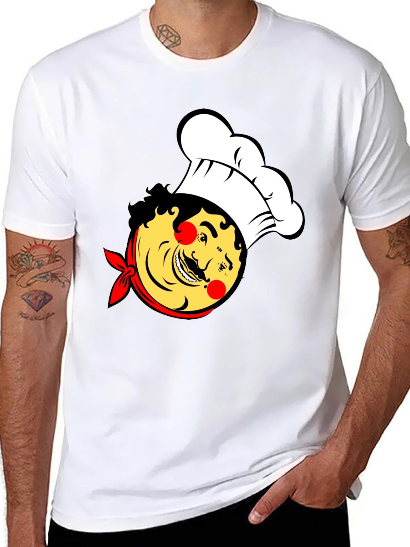 Chef Cartoon Graphic T-Shirt