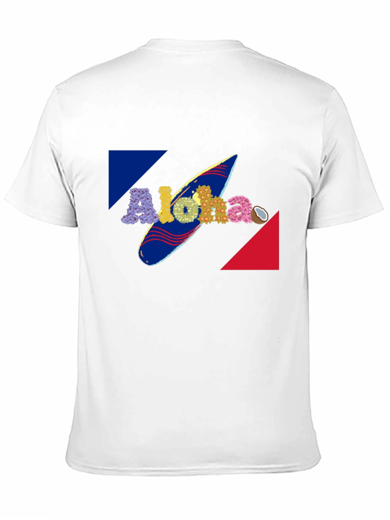 Aloha Surfboard Graphic Tee - Tropical Summer Vibes