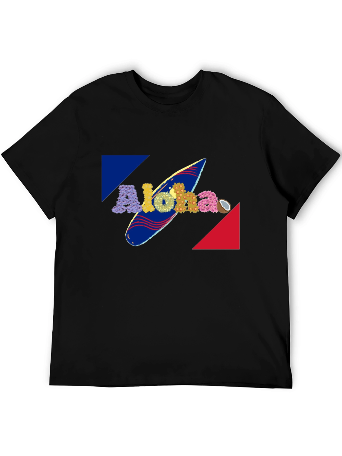 Aloha Surfboard Graphic Tee - Tropical Summer Vibes