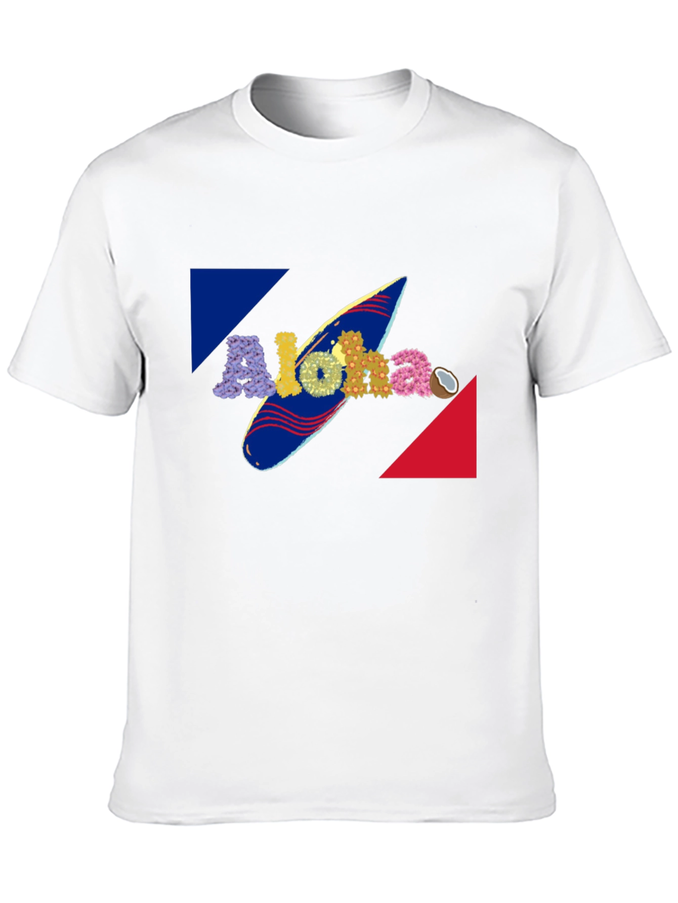 Aloha Surfboard Graphic Tee - Tropical Summer Vibes
