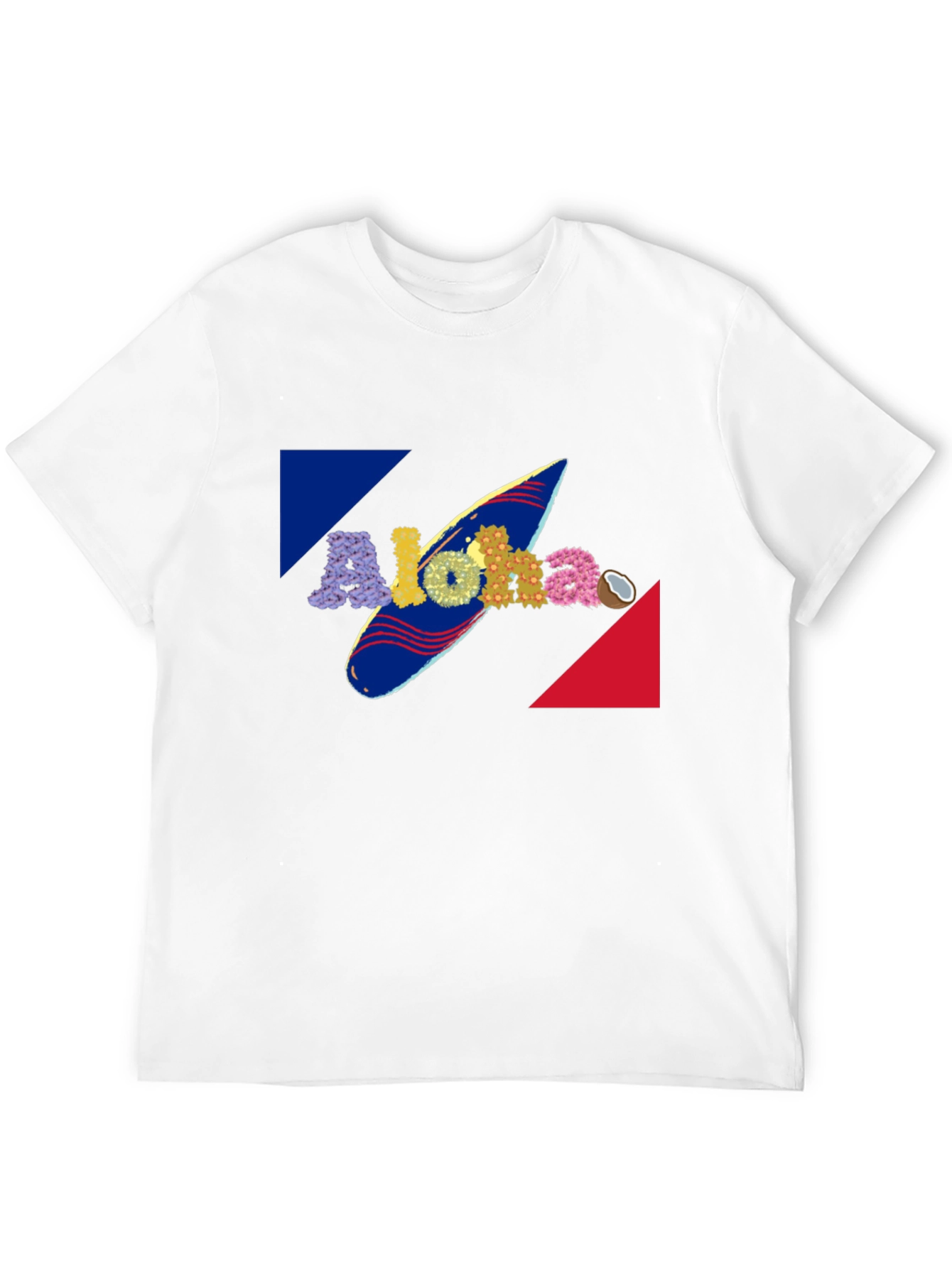 Aloha Surfboard Graphic Tee - Tropical Summer Vibes