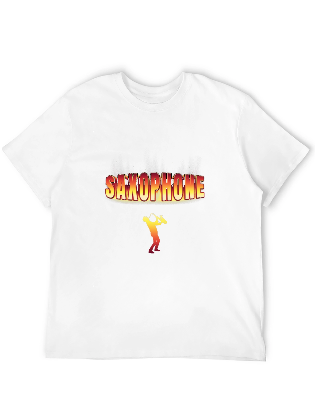 Saxophone Player Graphic T-Shirt - Black