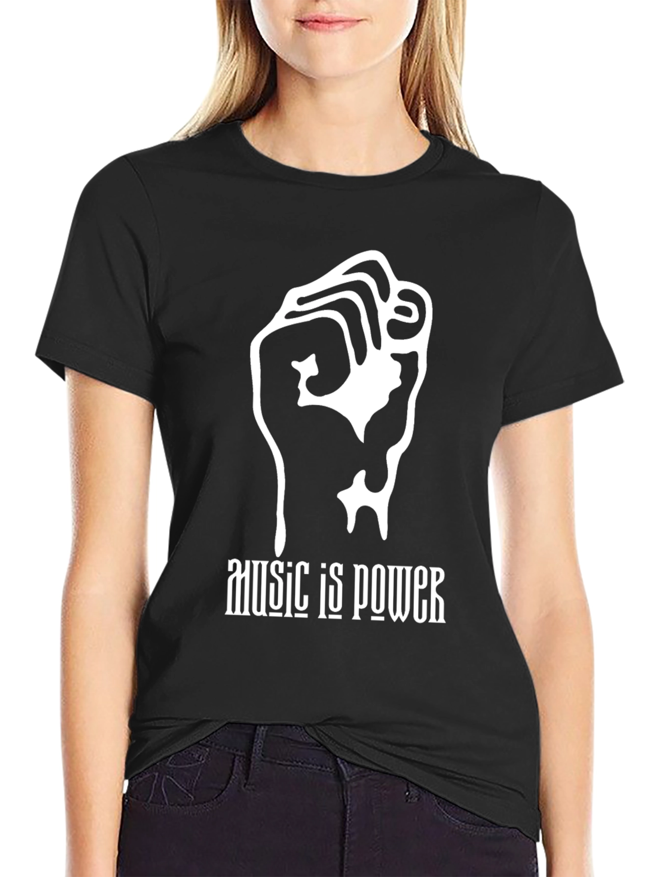 Music is Power Graphic T-Shirt