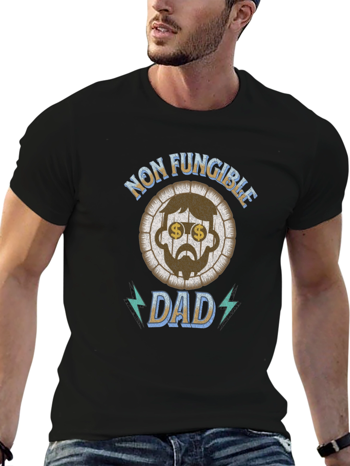 Non Fungible Dad Black T-Shirt