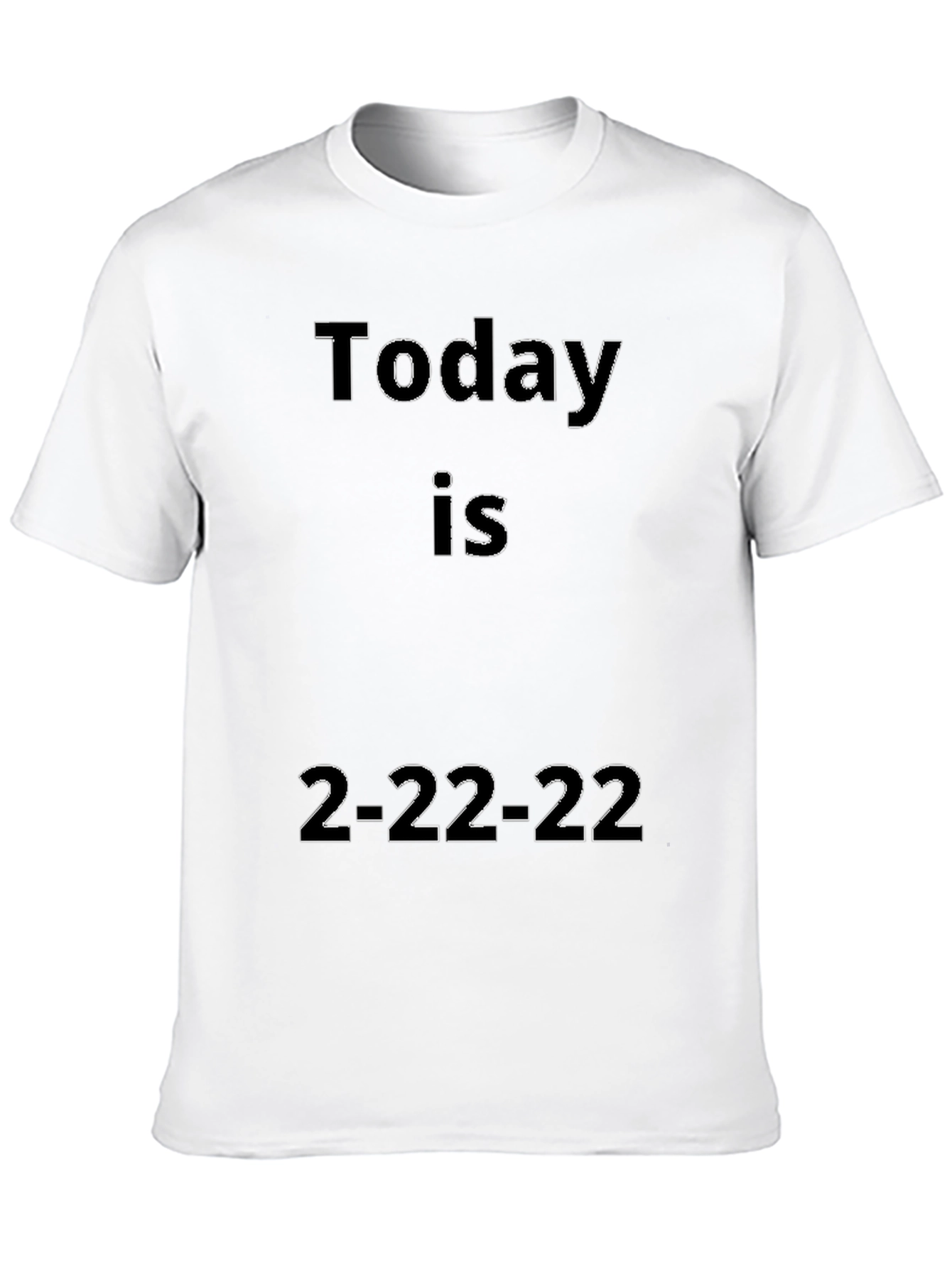 Today Is 2-22-22 Black Graphic Tee