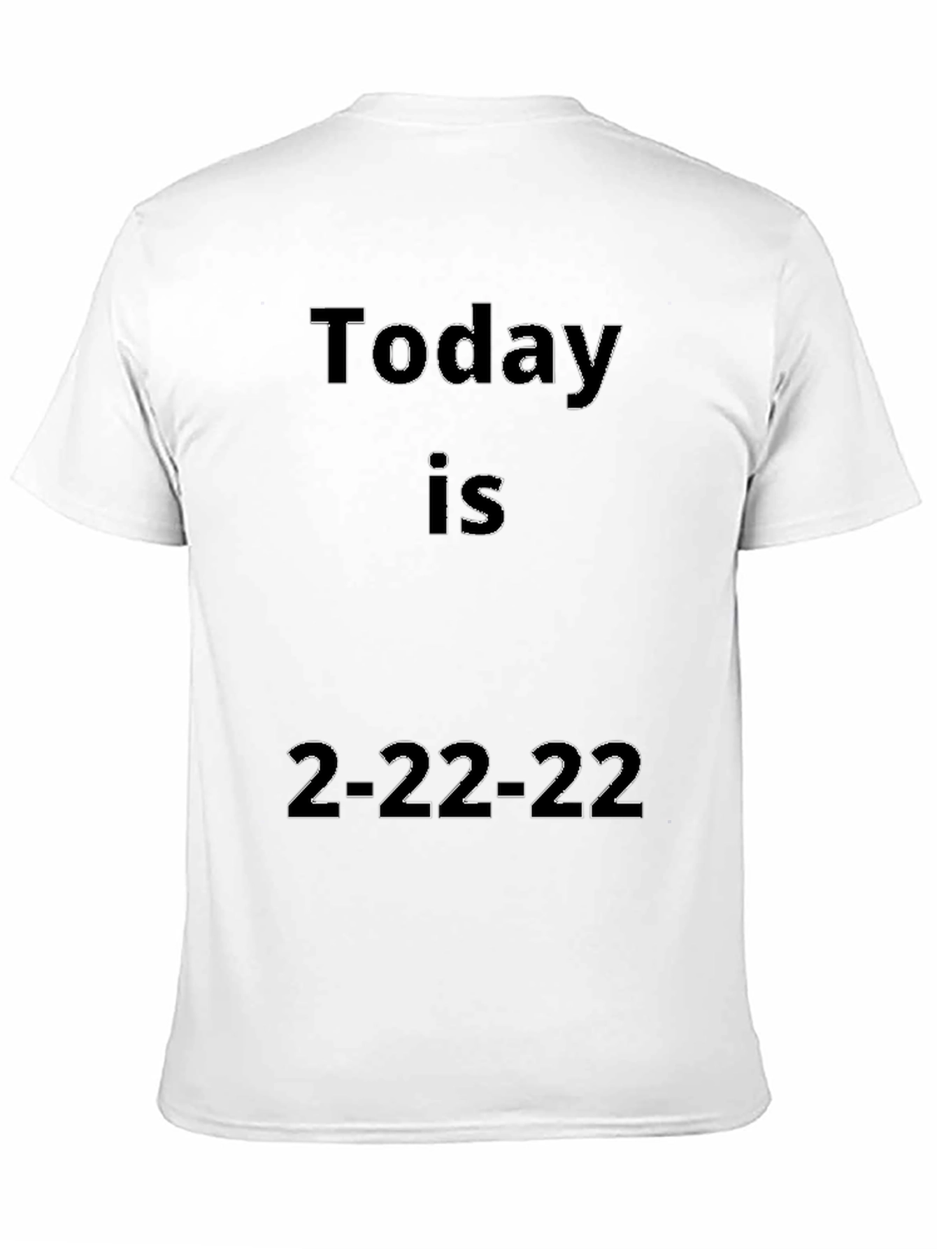 Today Is 2-22-22 Black Graphic Tee
