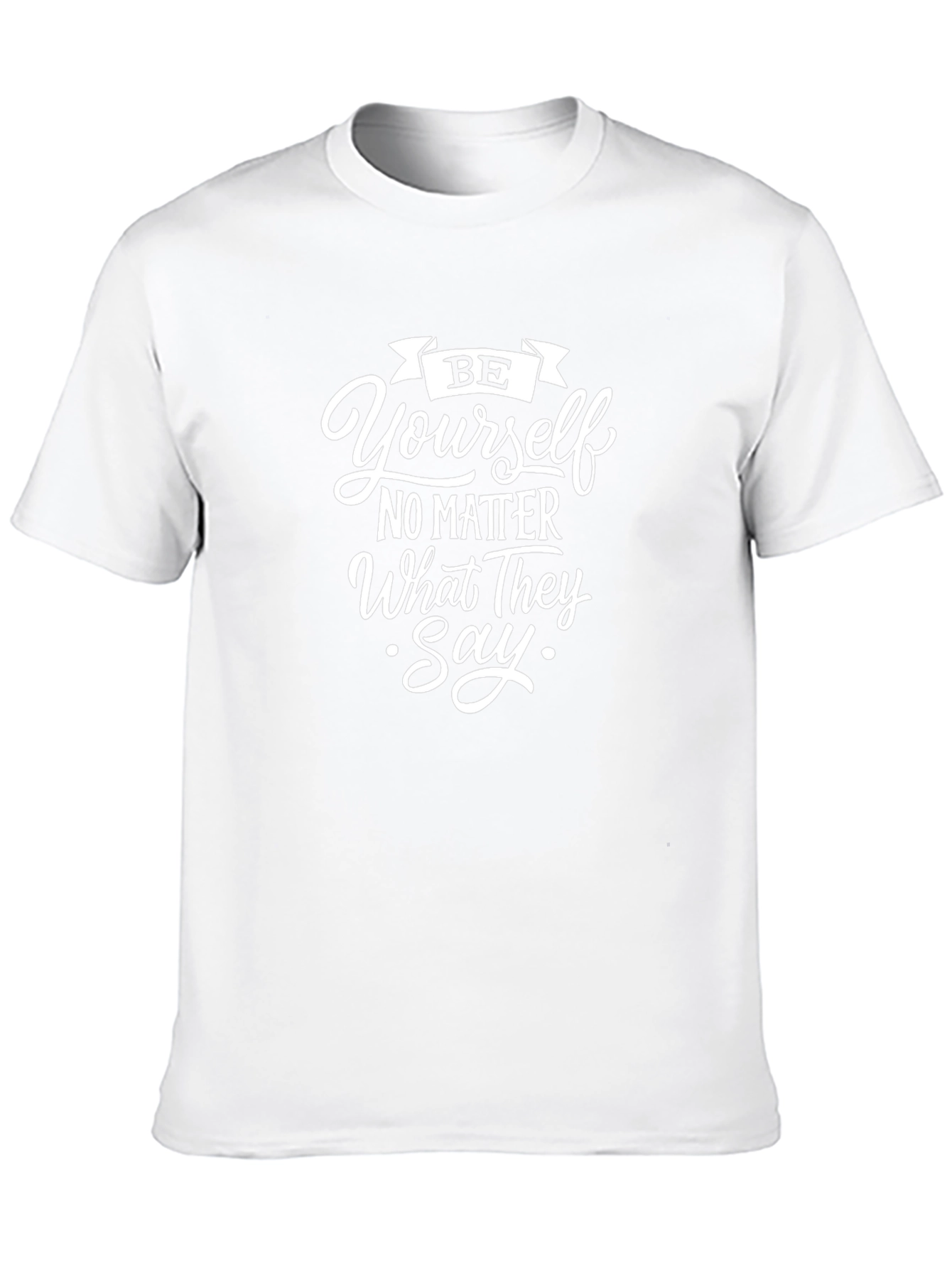 Be Yourself T-Shirt - Inspirational Black Tee