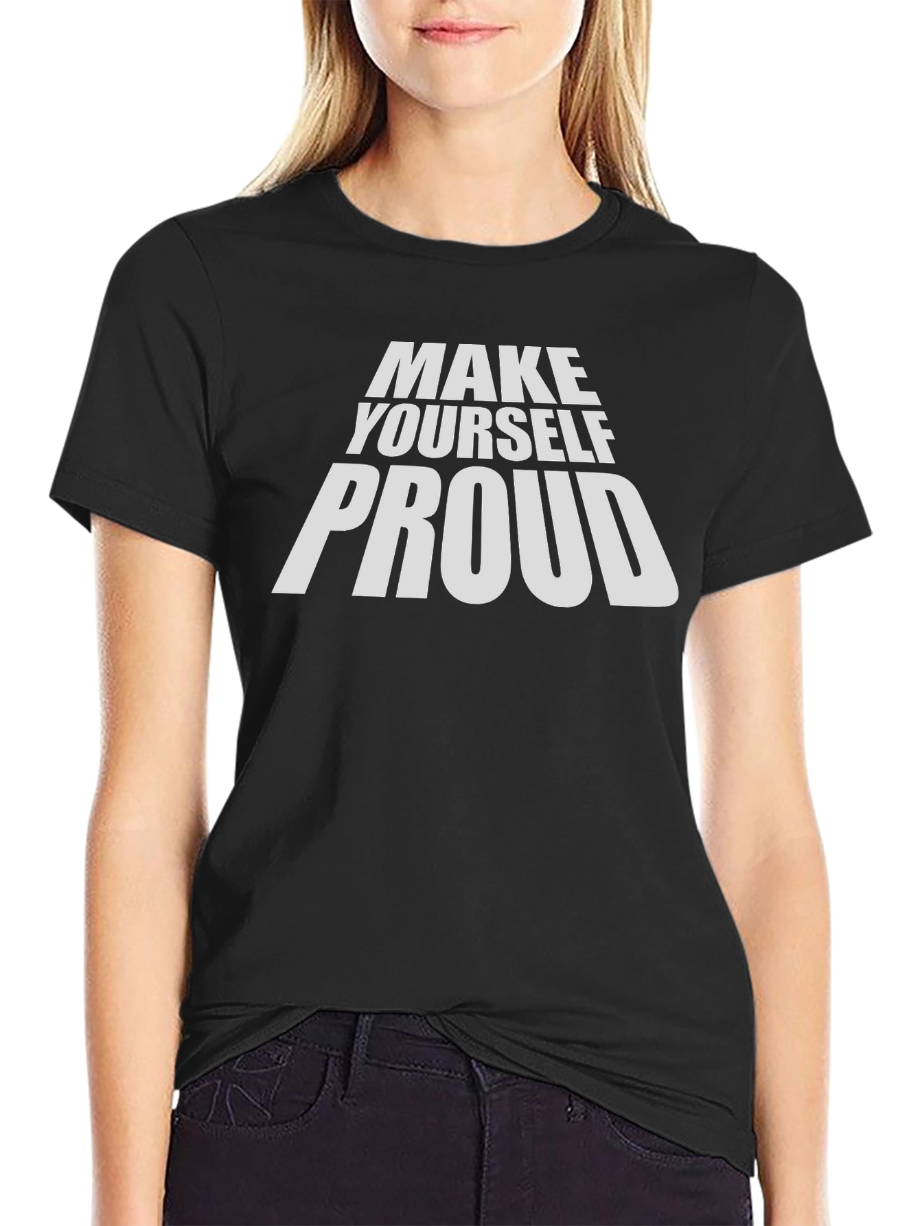 Make Yourself Proud Graphic Tee - Black