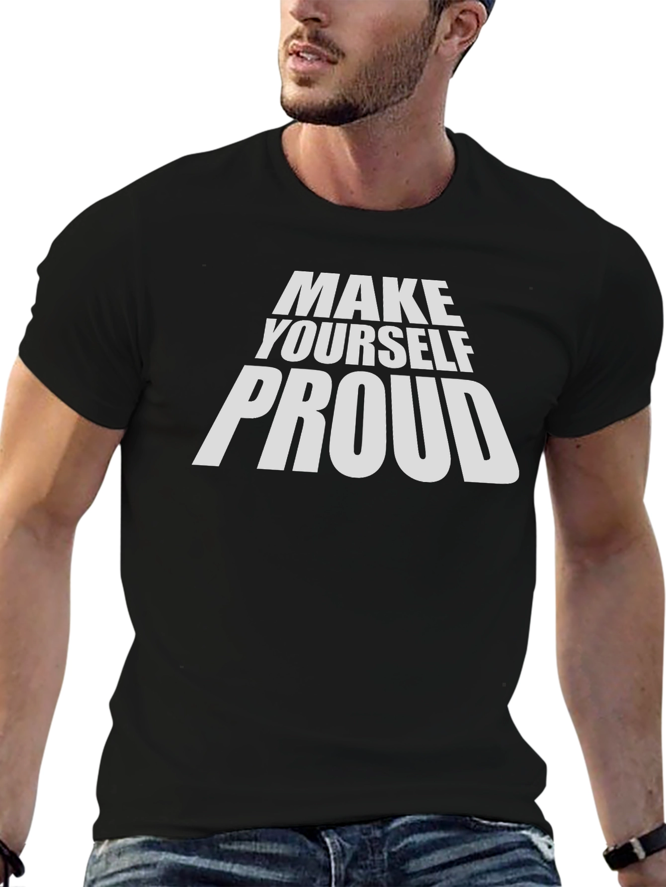 Make Yourself Proud Graphic Tee - Black