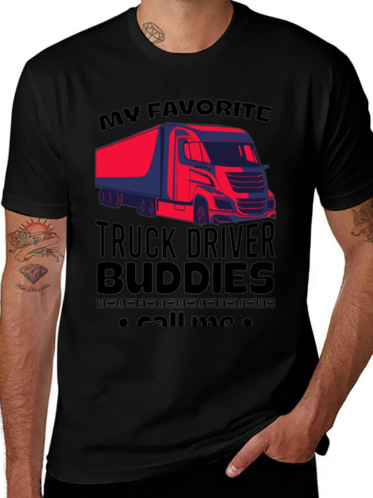 Truck Driver Buddies Graphic T-Shirt