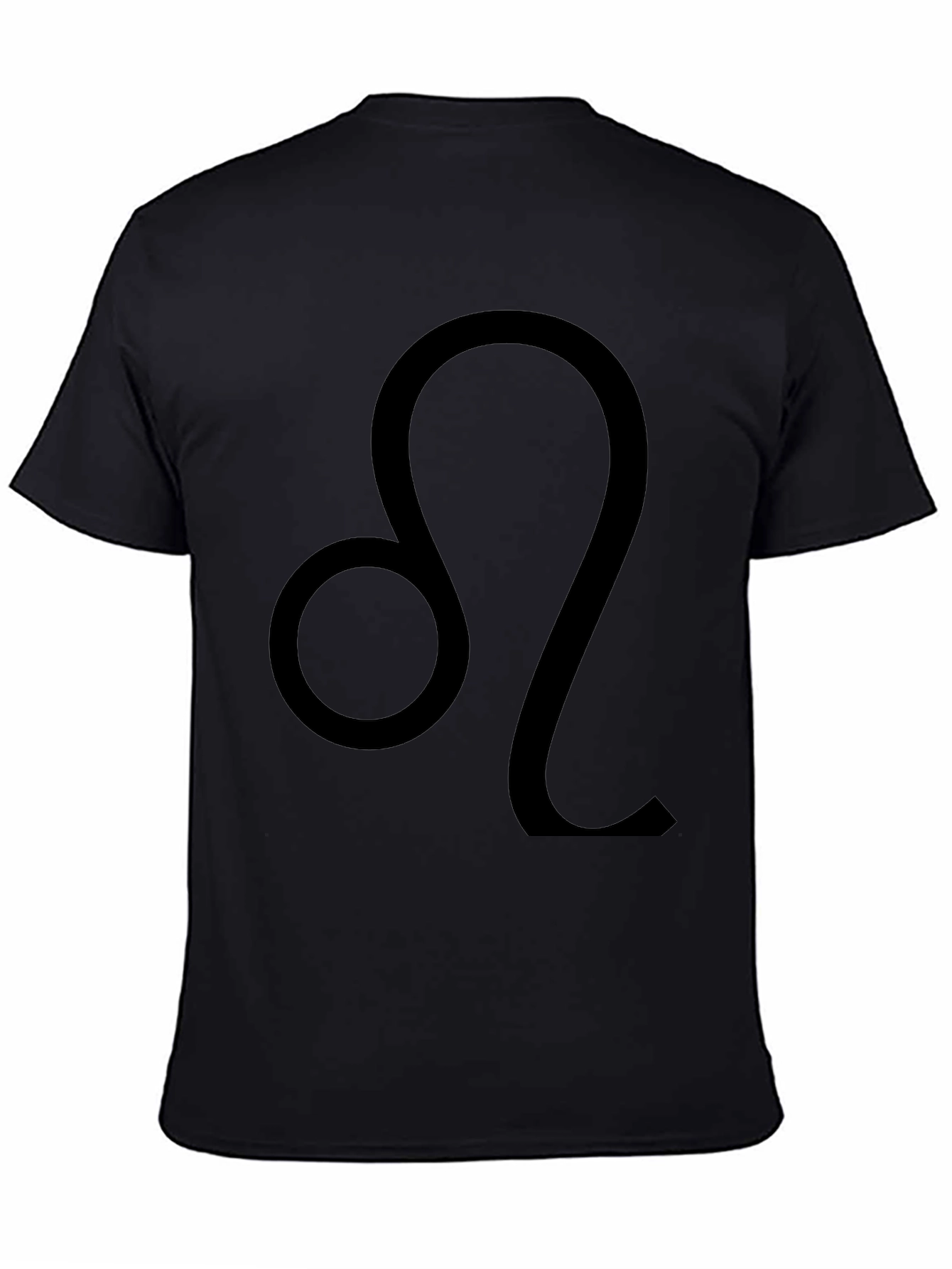 Leo Zodiac Sign Black T-Shirt