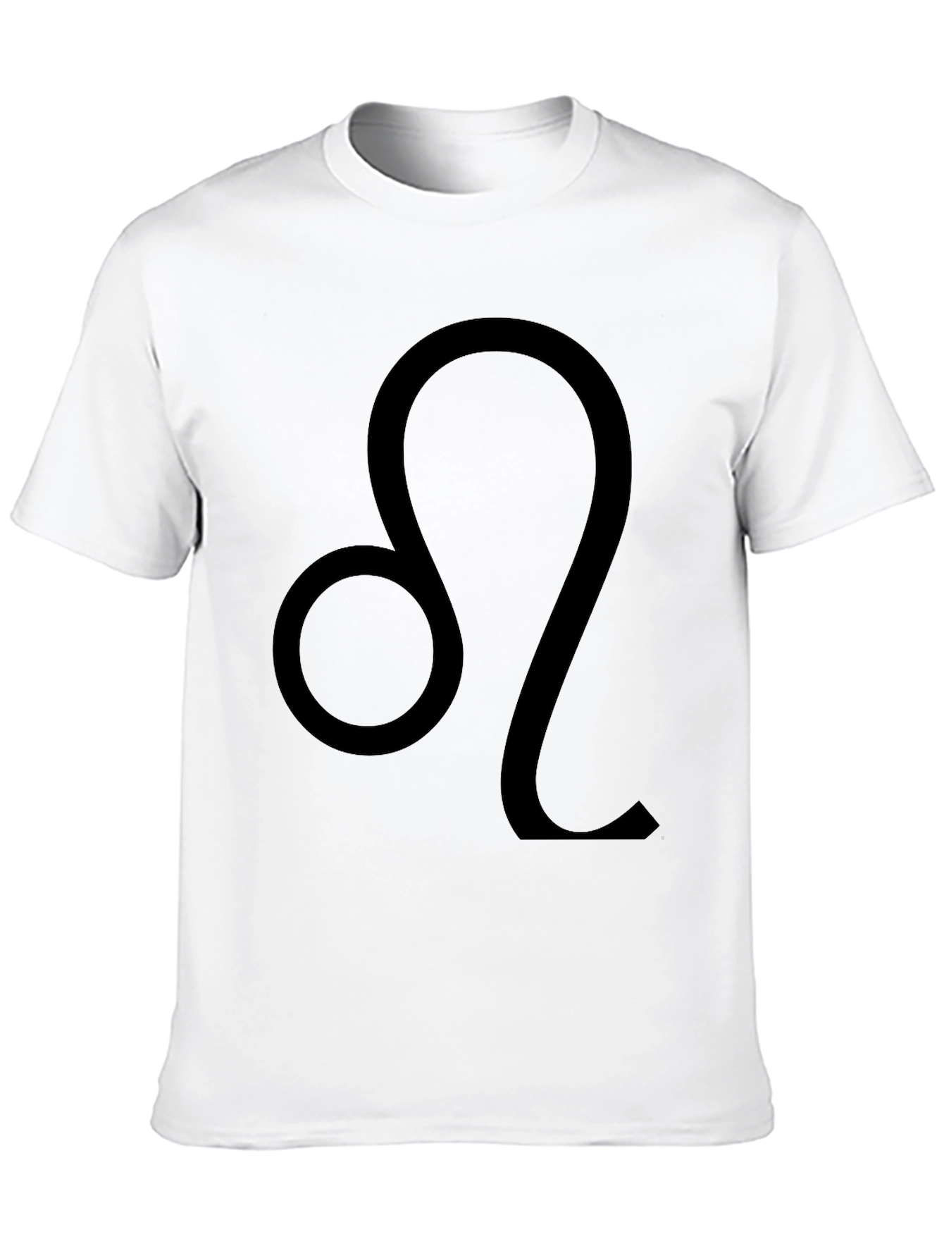 Leo Zodiac Sign Black T-Shirt