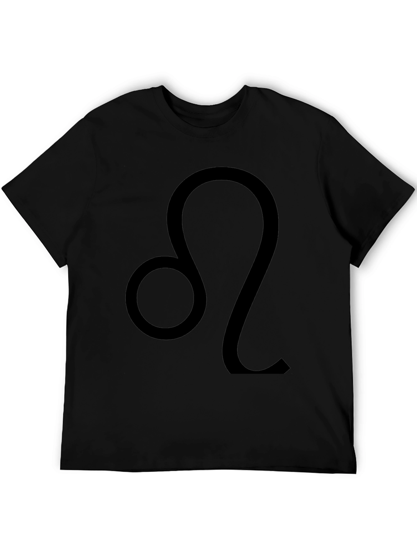 Leo Zodiac Sign Black T-Shirt