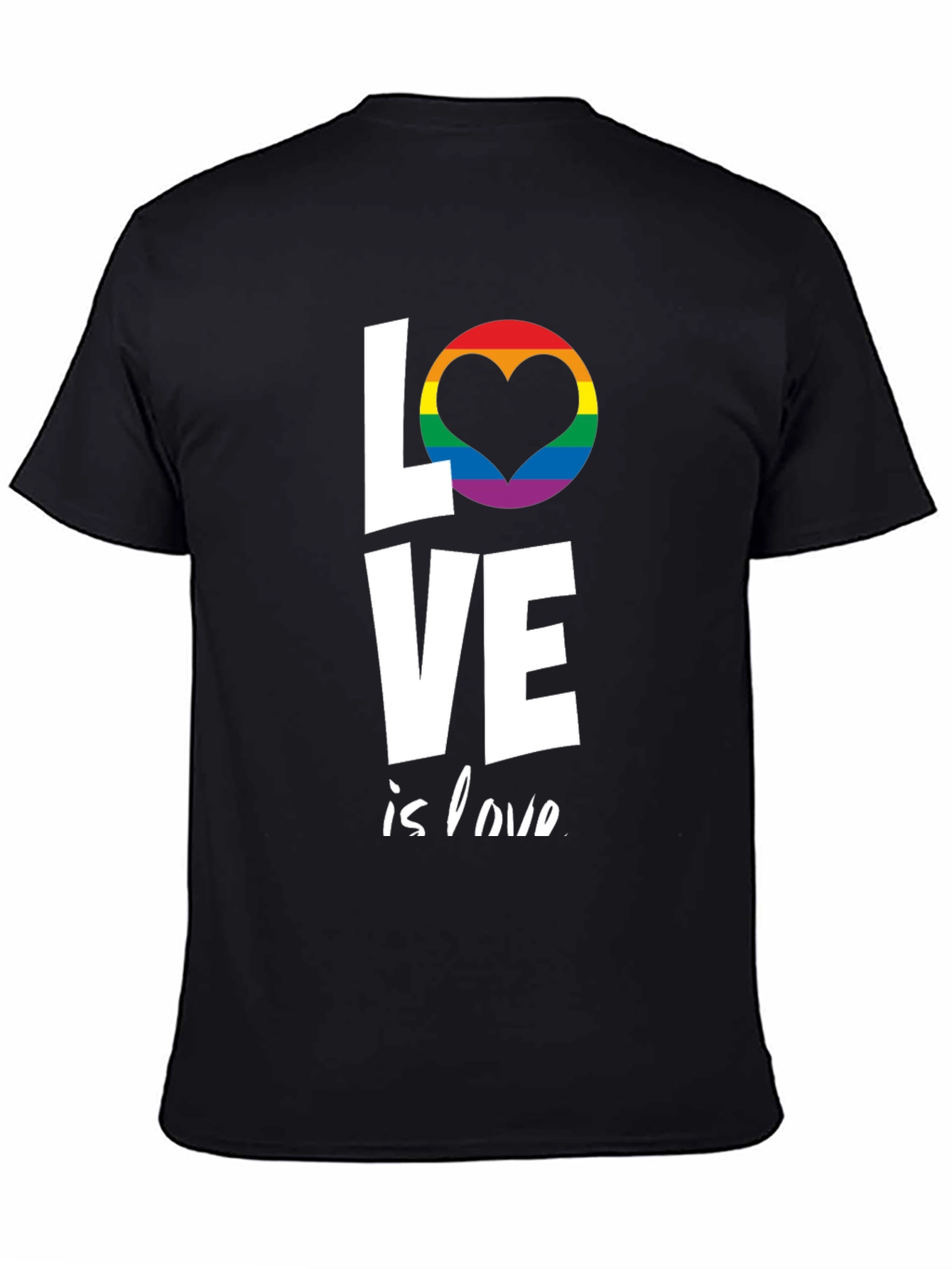 Love is Love T-Shirt LGBT Pride Rainbow Heart Tee