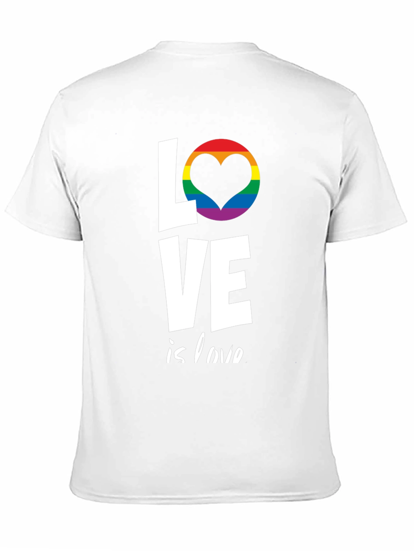 Love is Love T-Shirt LGBT Pride Rainbow Heart Tee