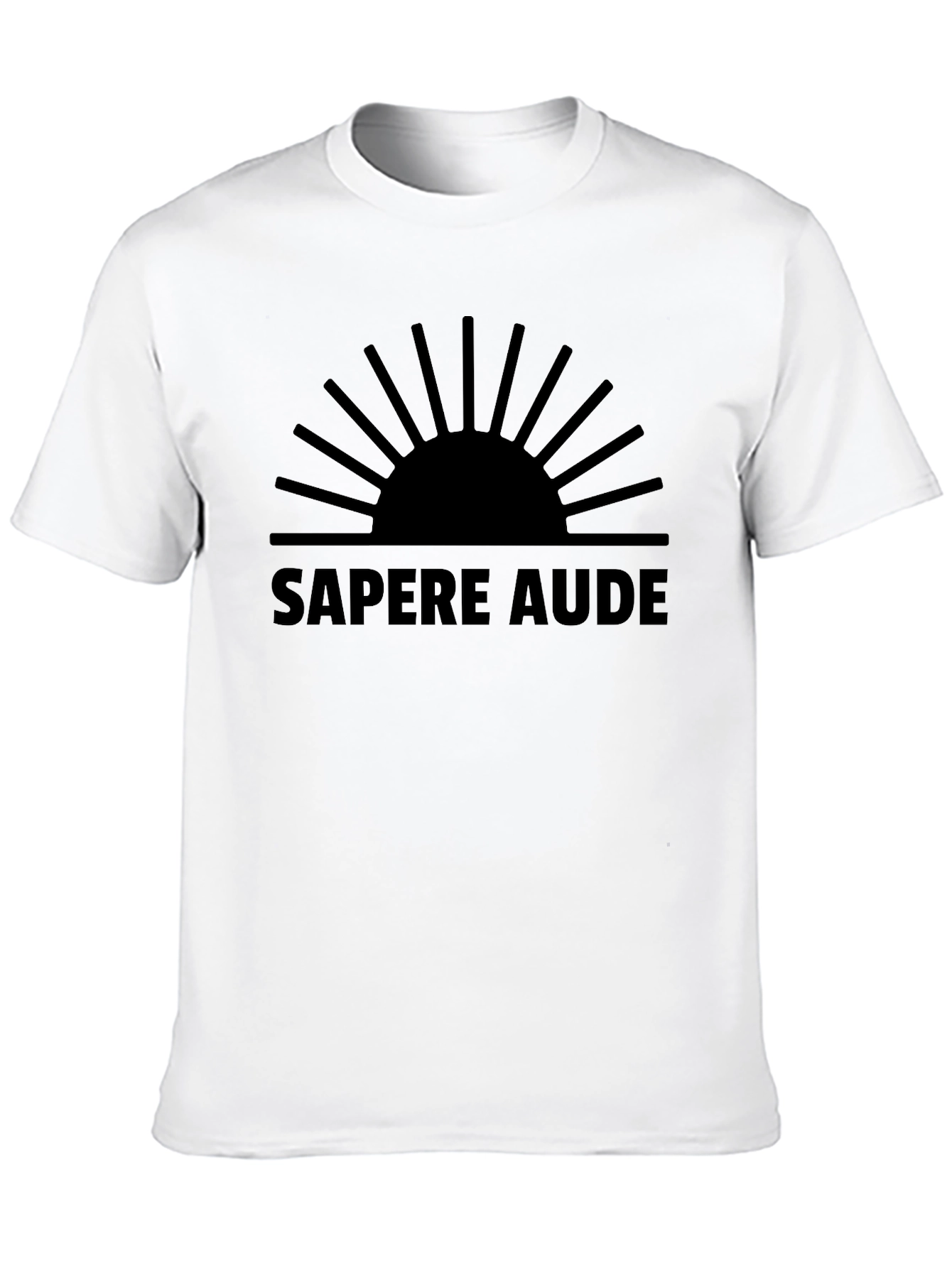Sapere Aude T-Shirt: Bold Black Graphic Tee