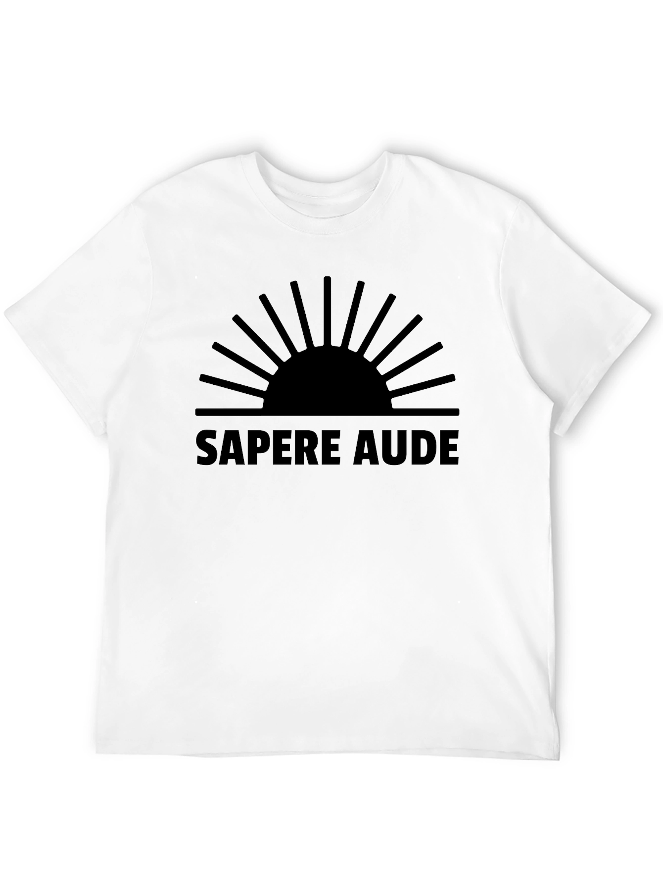 Sapere Aude T-Shirt: Bold Black Graphic Tee