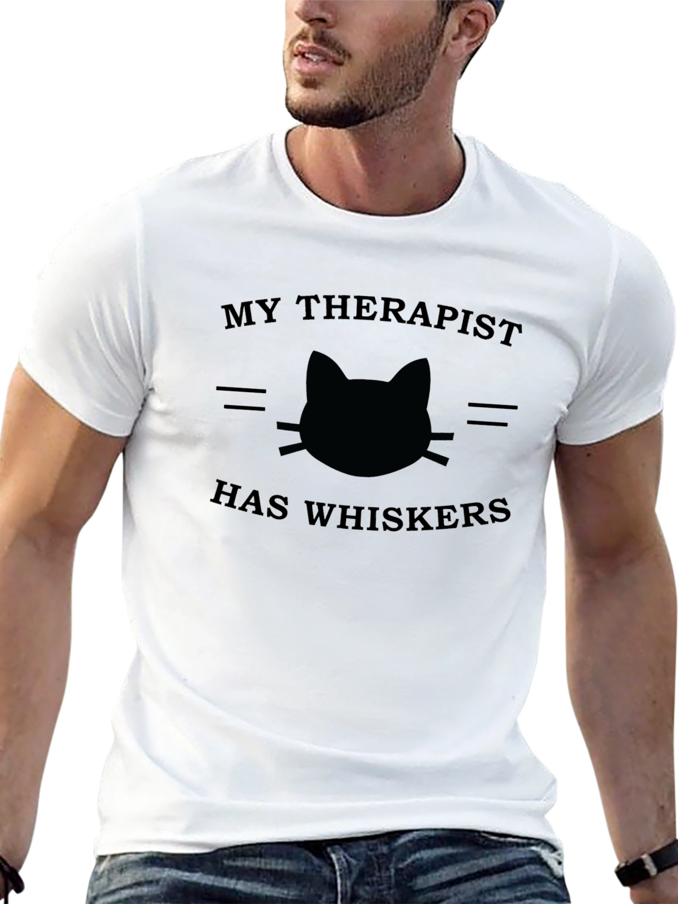 My Therapist Has Whiskers Cat T-Shirt