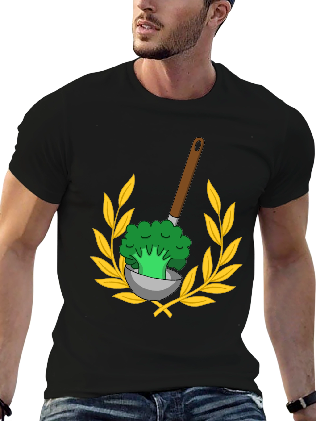 Broccoli Ladle T-Shirt - Whimsical Foodie Tee