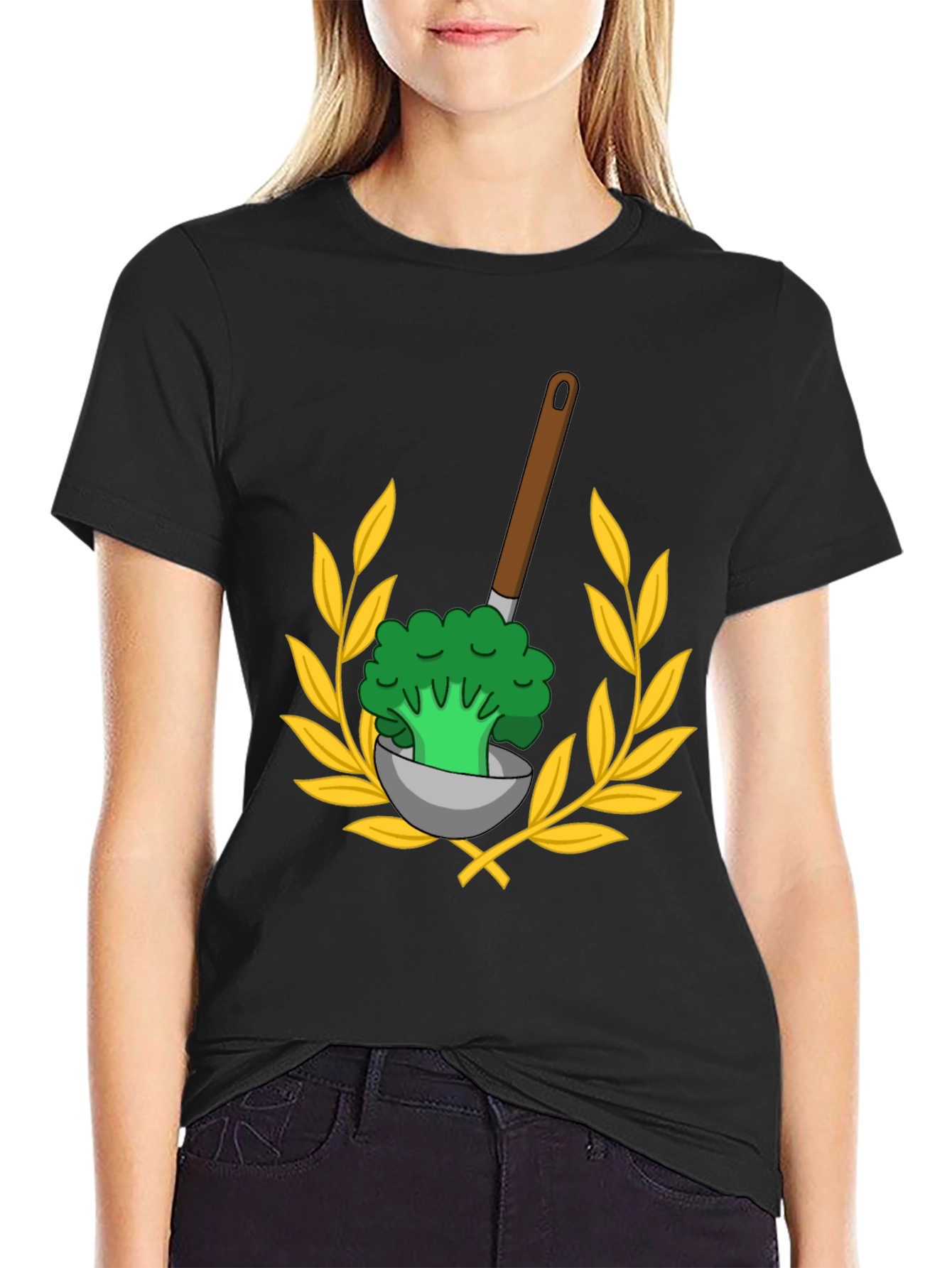 Broccoli Ladle T-Shirt - Whimsical Foodie Tee