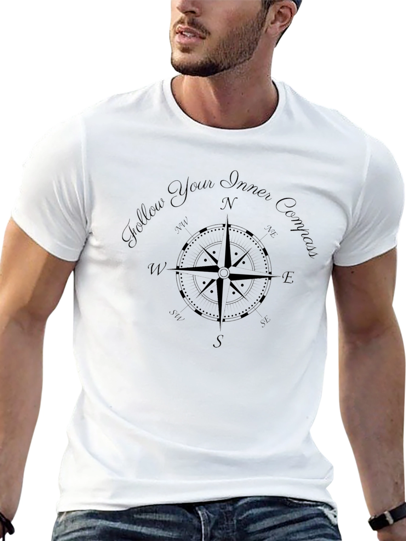Inner Compass Graphic Tee - Black