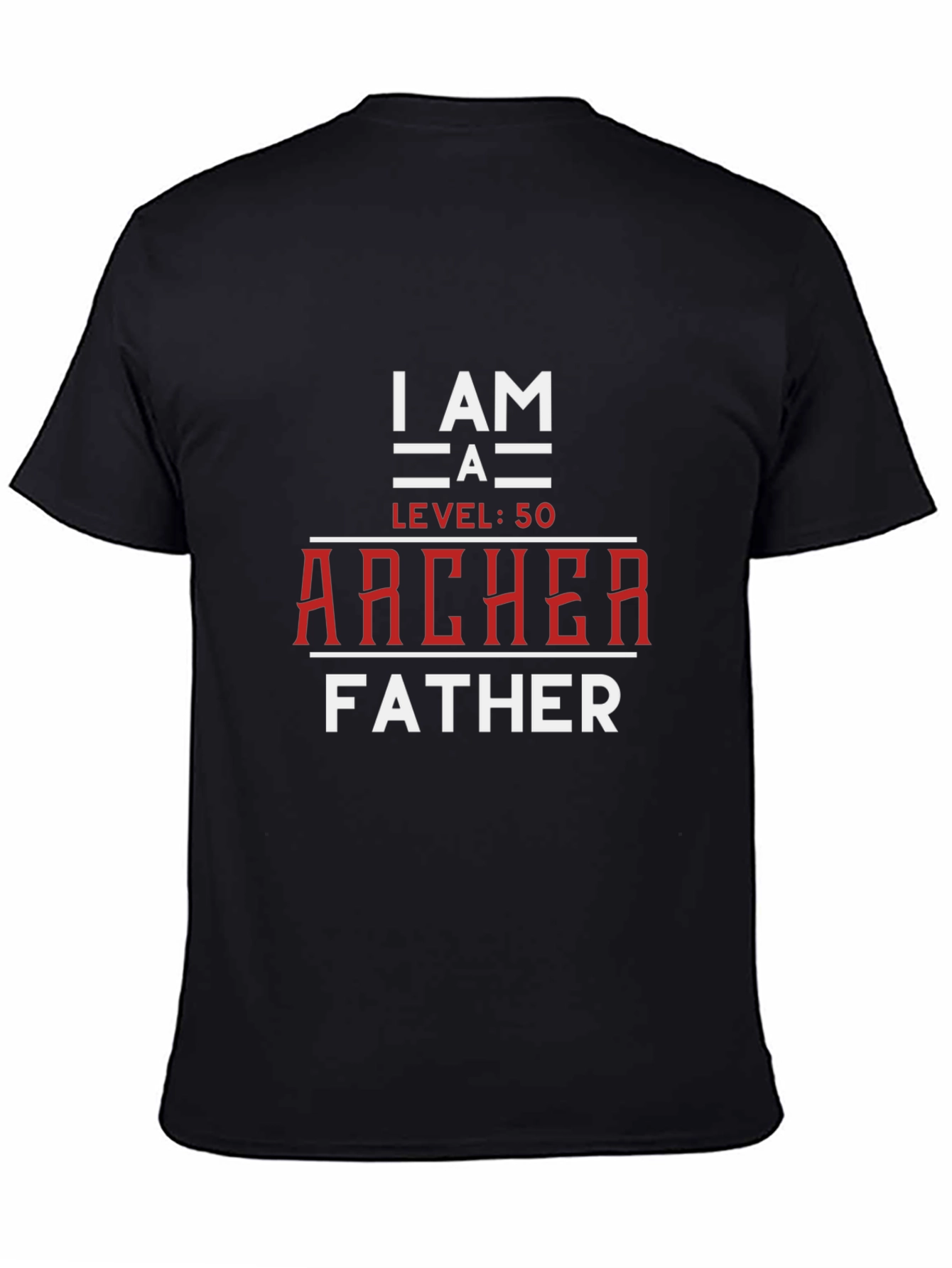 Archer Father Level 50 T-Shirt - Black