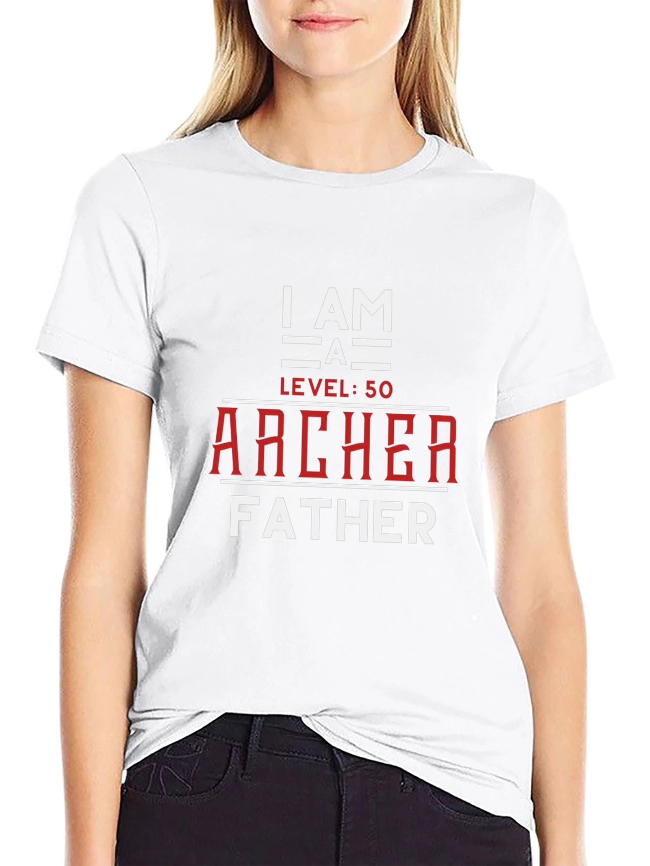 Archer Father Level 50 T-Shirt - Black