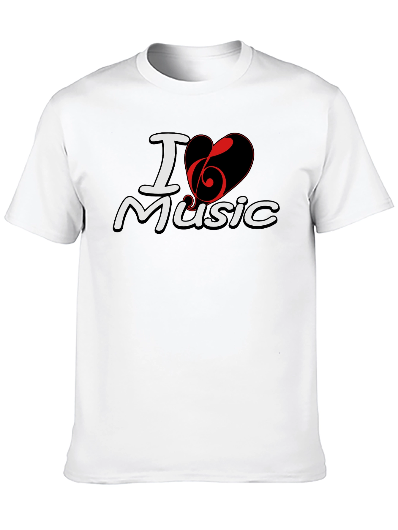 I Heart Music Black T-Shirt